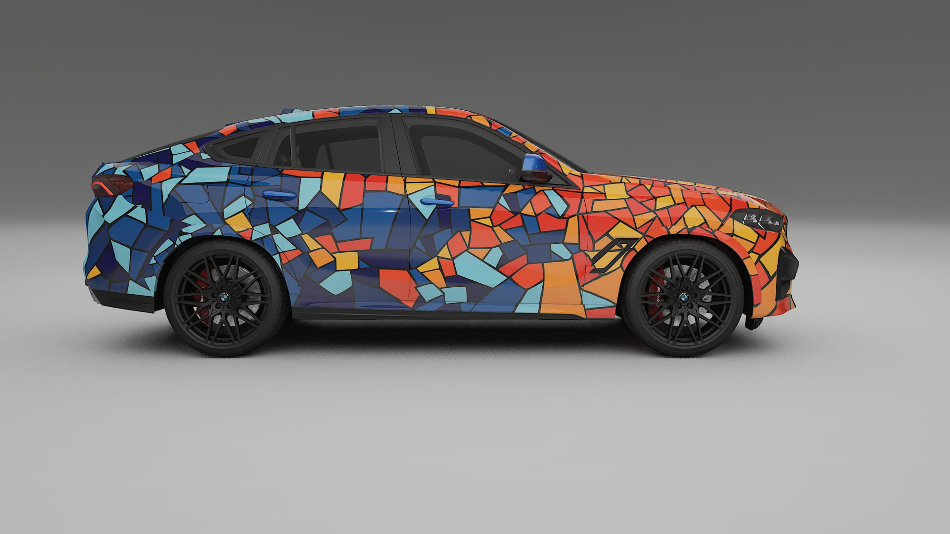 BMW X6 F96 Competition BARCELONA – Designový Wrap PPF Fólie na auto - tisknutelný polyuretan
