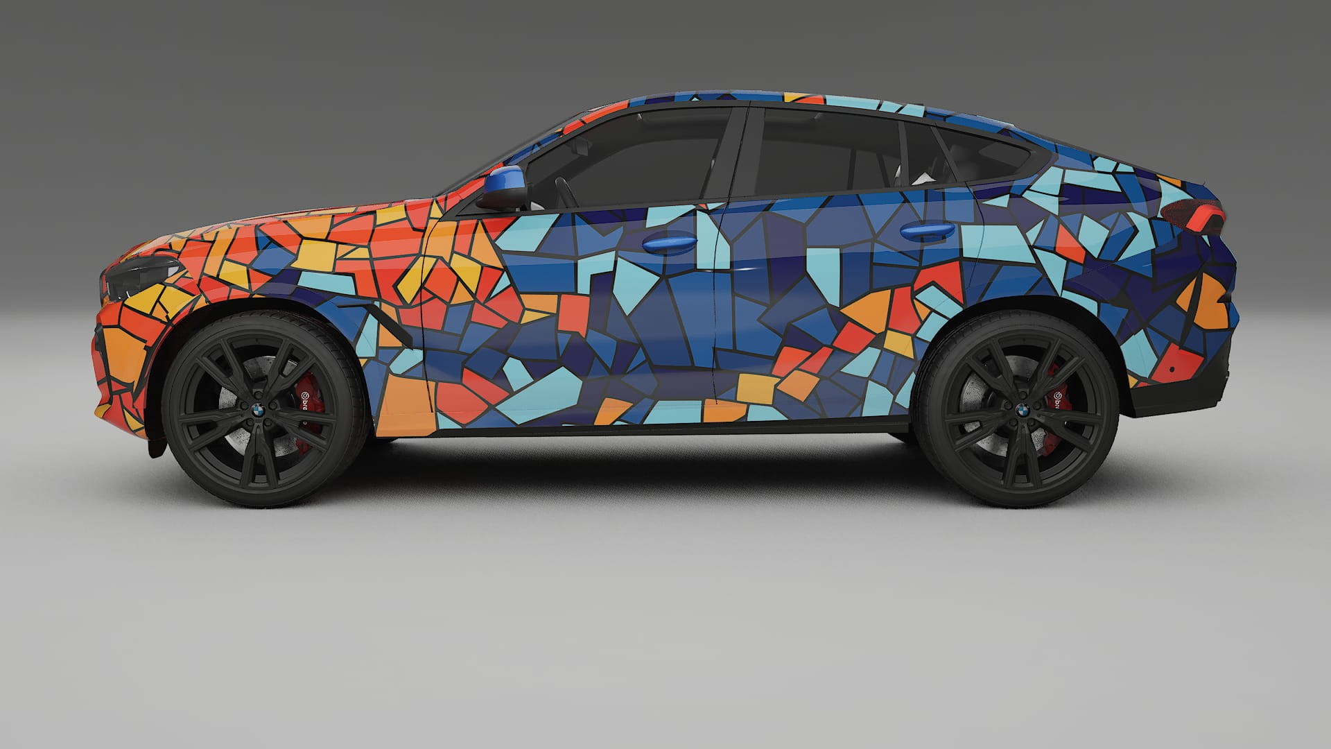 BMW X6 G06 F96 BARCELONA – Designový Wrap PPF Fólie na auto - tisknutelný polyuretan