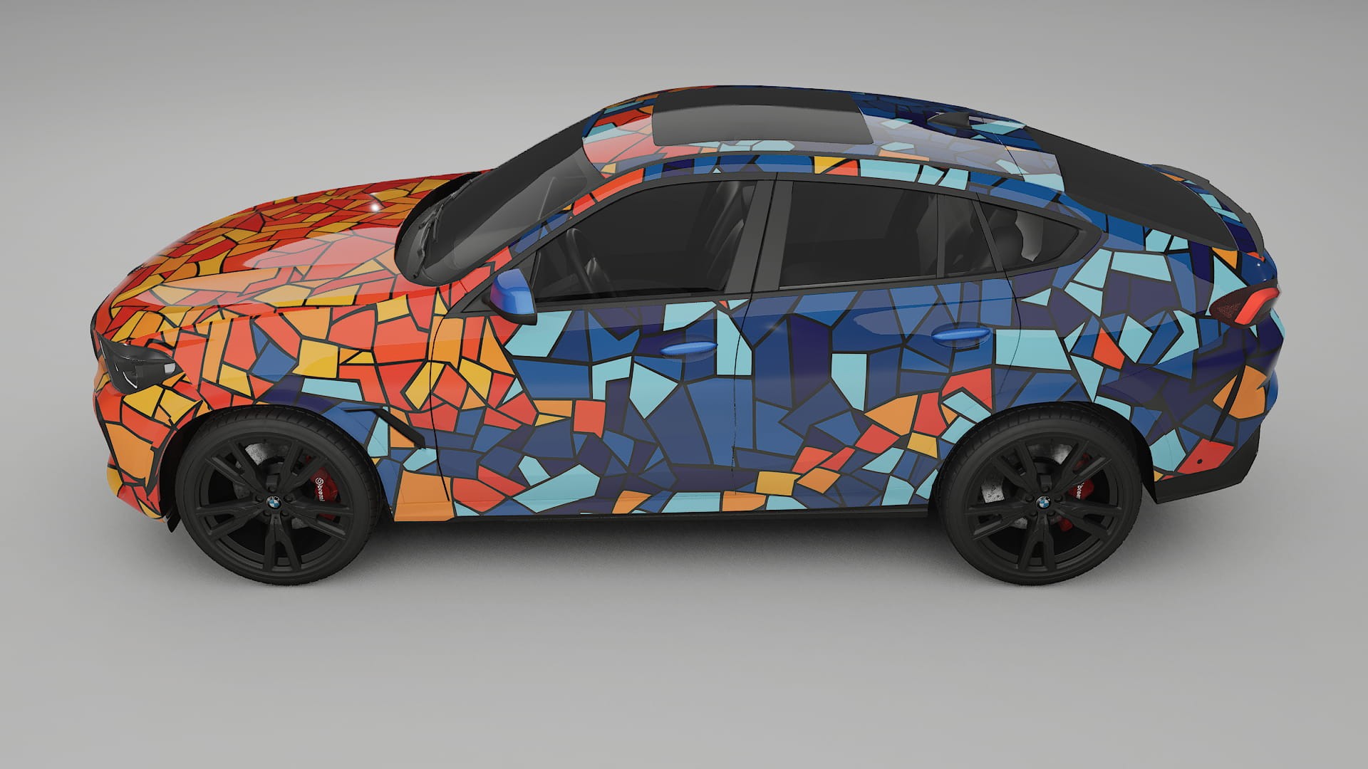 BMW X6 G06 F96 BARCELONA – Designový Wrap PPF Fólie na auto - tisknutelný polyuretan