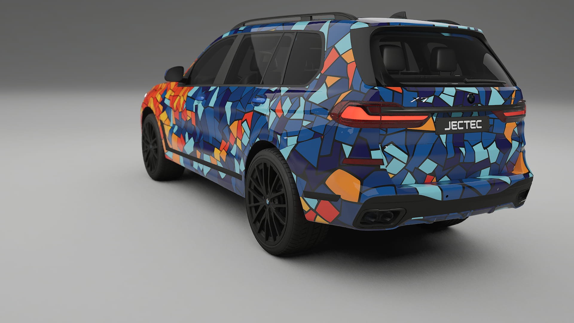 BMW X7 M G07 BARCELONA – Designový Wrap PPF Fólie na auto - tisknutelný polyuretan