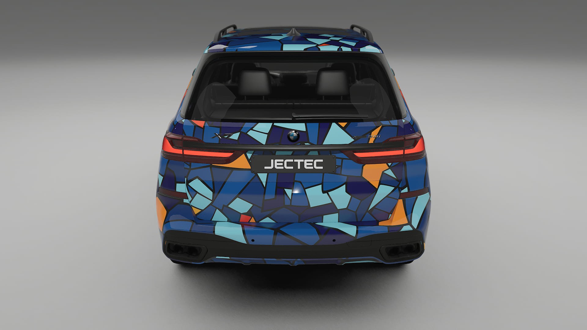 BMW X7 M G07 BARCELONA – Designový Wrap PPF Fólie na auto - tisknutelný polyuretan