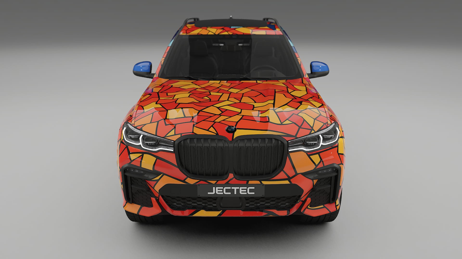 BMW X7 M G07 BARCELONA – Designový Wrap PPF Fólie na auto - tisknutelný polyuretan