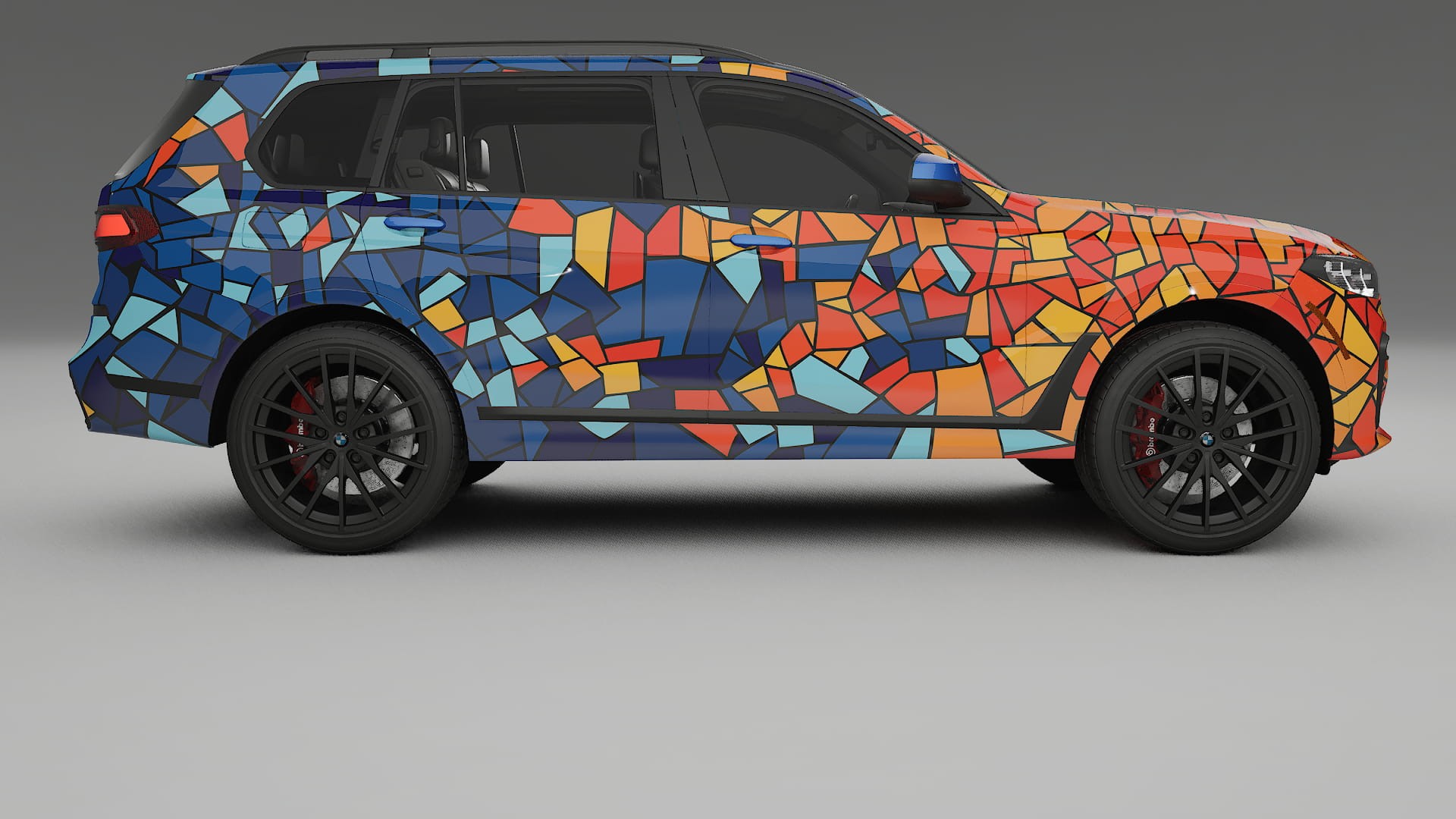 BMW X7 M G07 BARCELONA – Designový Wrap PPF Fólie na auto - tisknutelný polyuretan