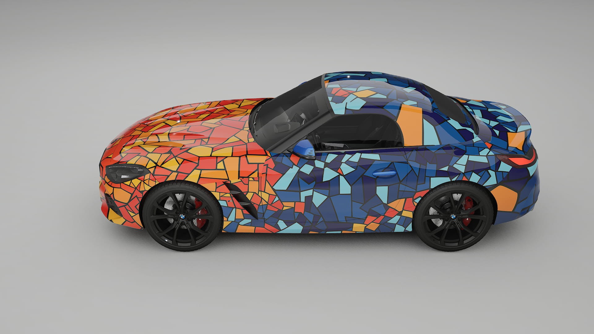 BMW Z4 G29 BARCELONA – Designový Wrap PPF Fólie na auto - tisknutelný polyuretan