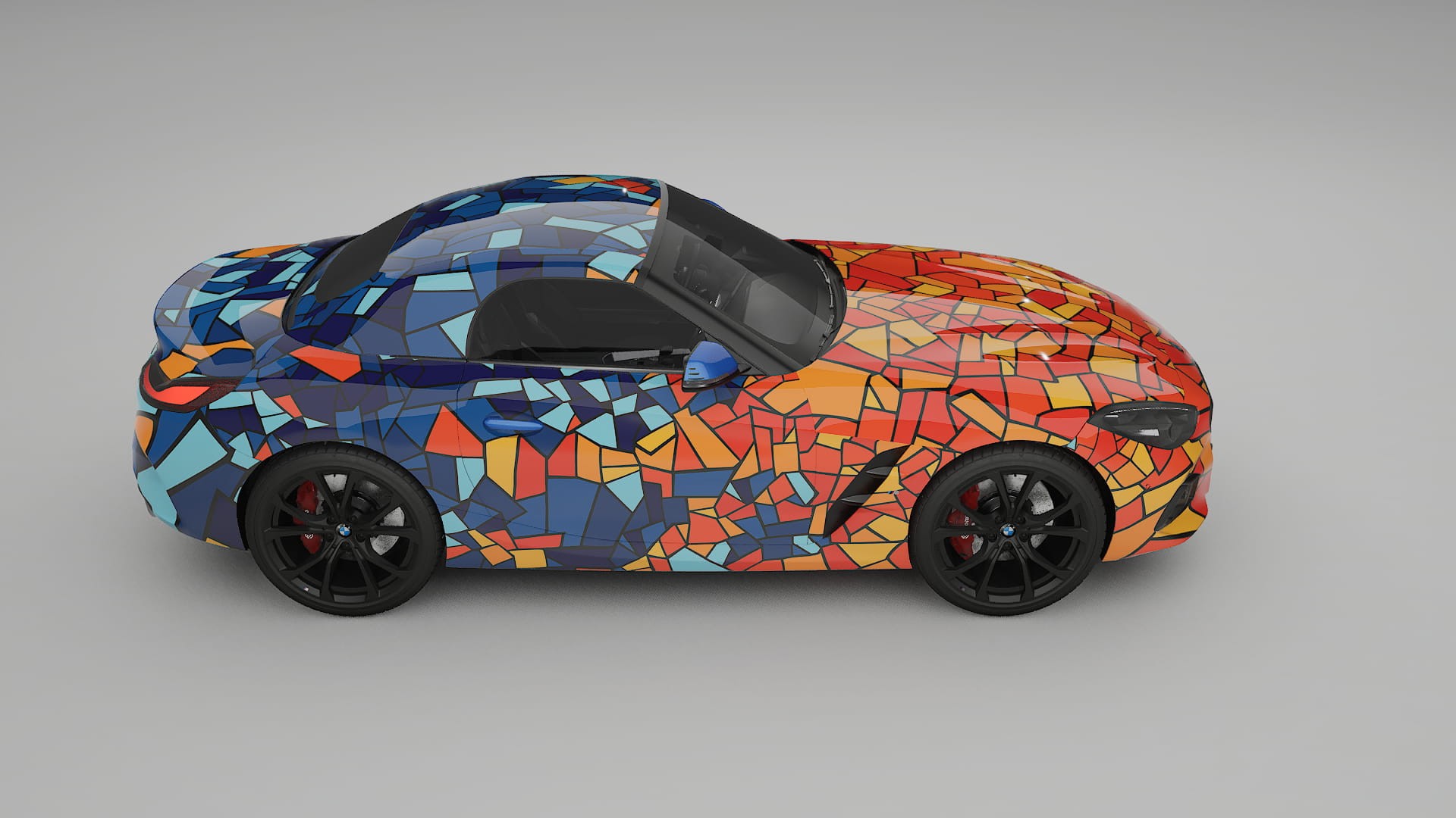 BMW Z4 G29 BARCELONA – Designový Wrap PPF Fólie na auto - tisknutelný polyuretan