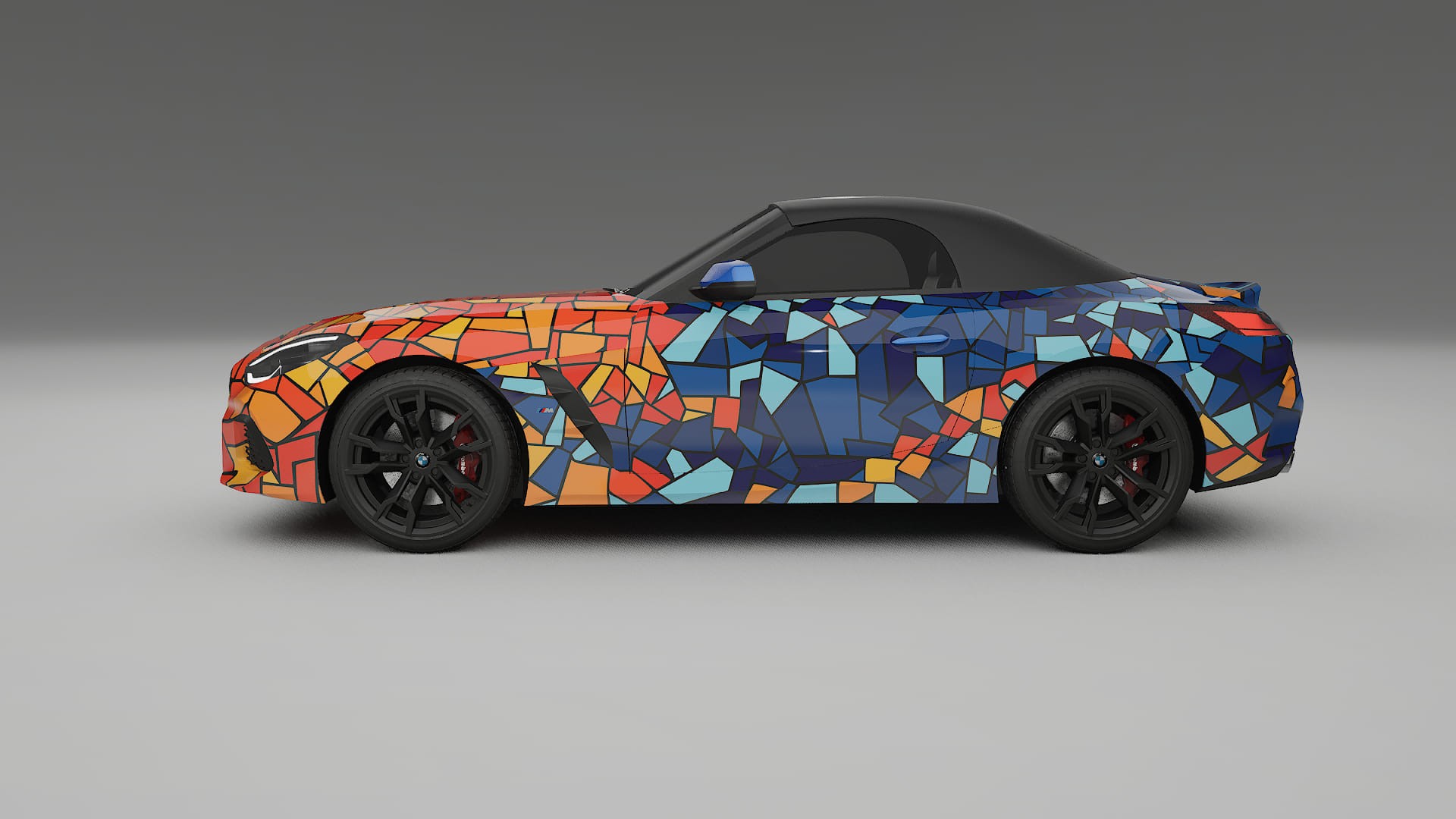 BMW Z4 G29 M40i First edition roadster BARCELONA – Designový Wrap PPF Fólie na auto - tisknutelný polyuretan