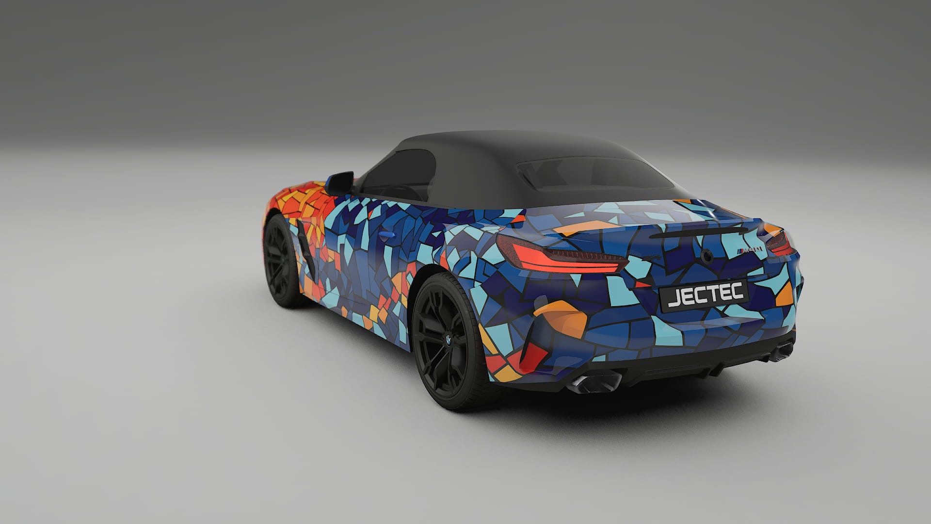 BMW Z4 G29 M40i First edition roadster BARCELONA – Designový Wrap PPF Fólie na auto - tisknutelný polyuretan