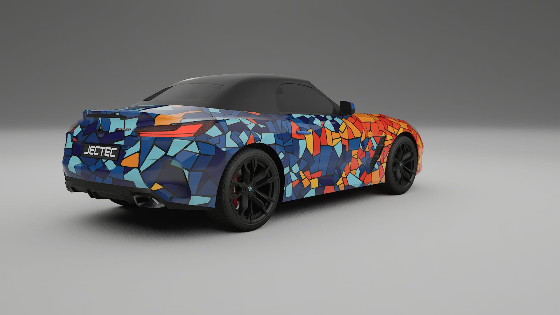 BMW Z4 G29 M40i First edition roadster BARCELONA – Designový Wrap PPF Fólie na auto - tisknutelný polyuretan