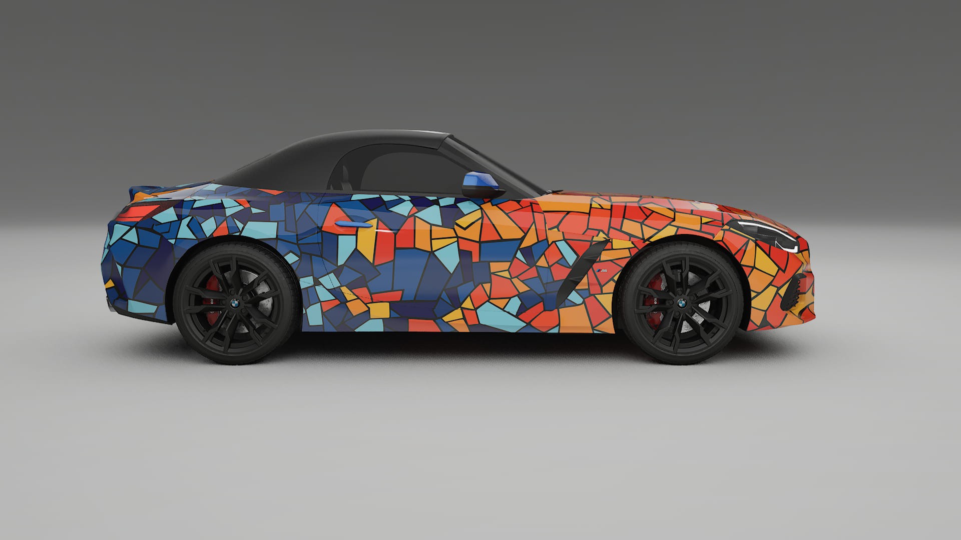 BMW Z4 G29 M40i First edition roadster BARCELONA – Designový Wrap PPF Fólie na auto - tisknutelný polyuretan