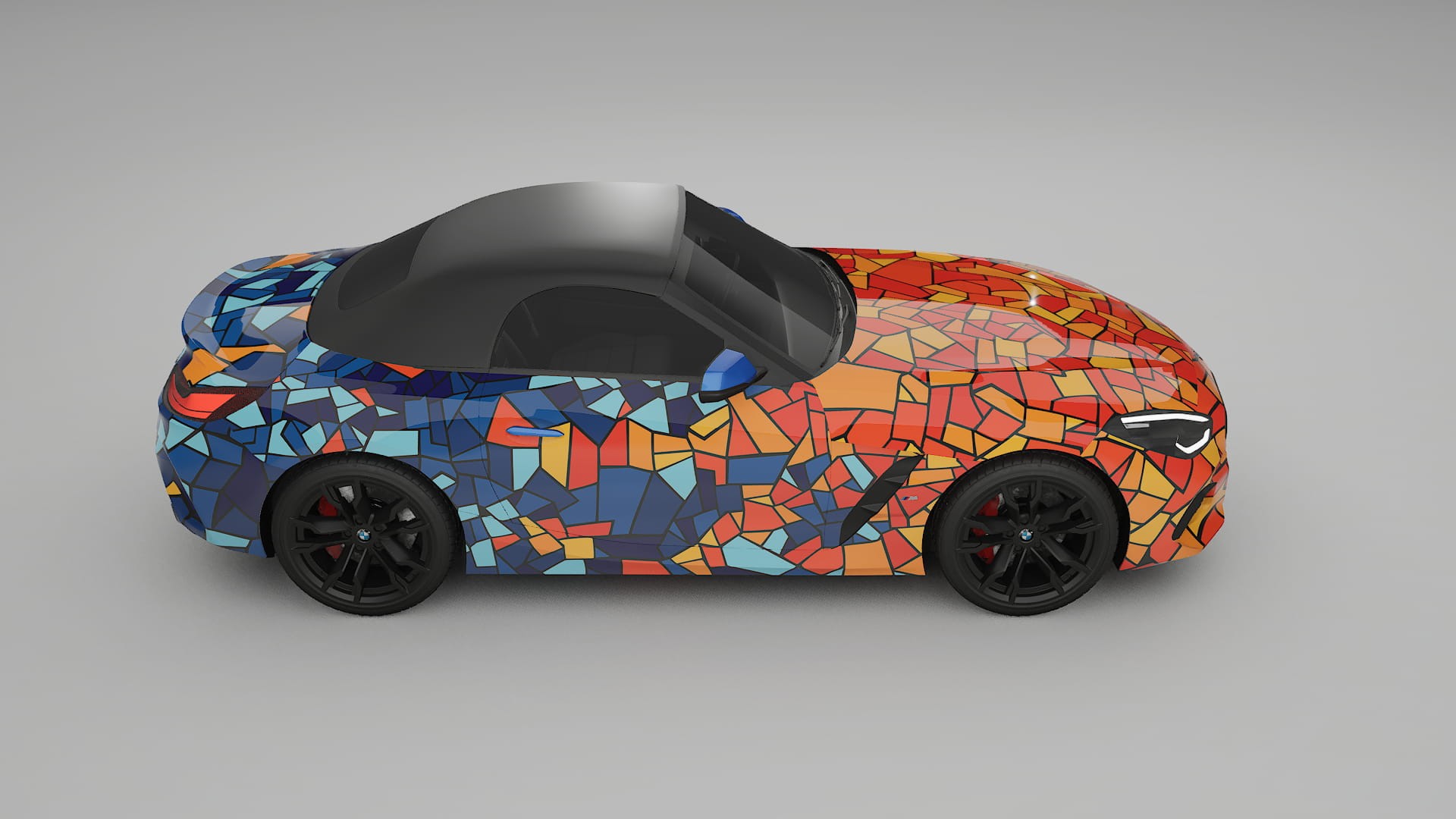 BMW Z4 G29 M40i First edition roadster BARCELONA – Designový Wrap PPF Fólie na auto - tisknutelný polyuretan