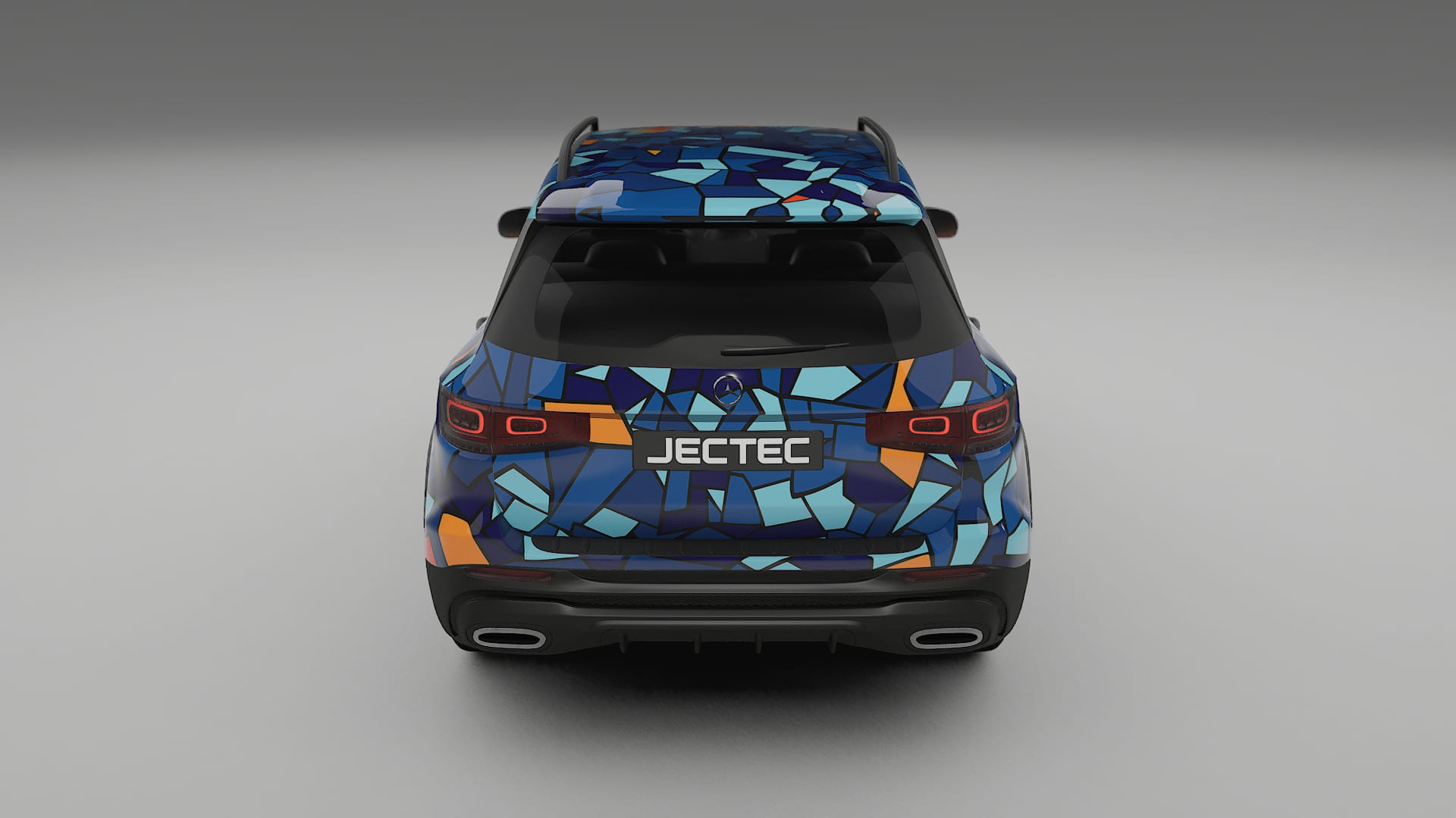 Mercedes AMG GLB BARCELONA – Designový Wrap PPF Fólie na auto - tisknutelný polyuretan