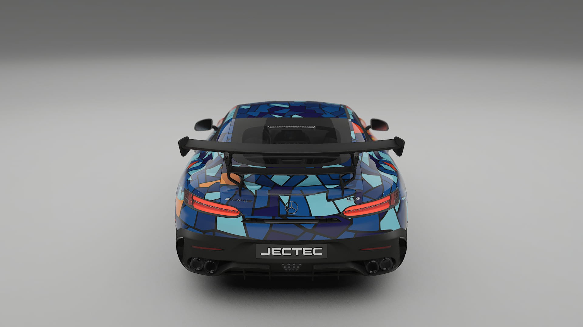 Mercedes AMG GT Black Series C192 Coupe BARCELONA – Designový Wrap PPF Fólie na auto - tisknutelný polyuretan