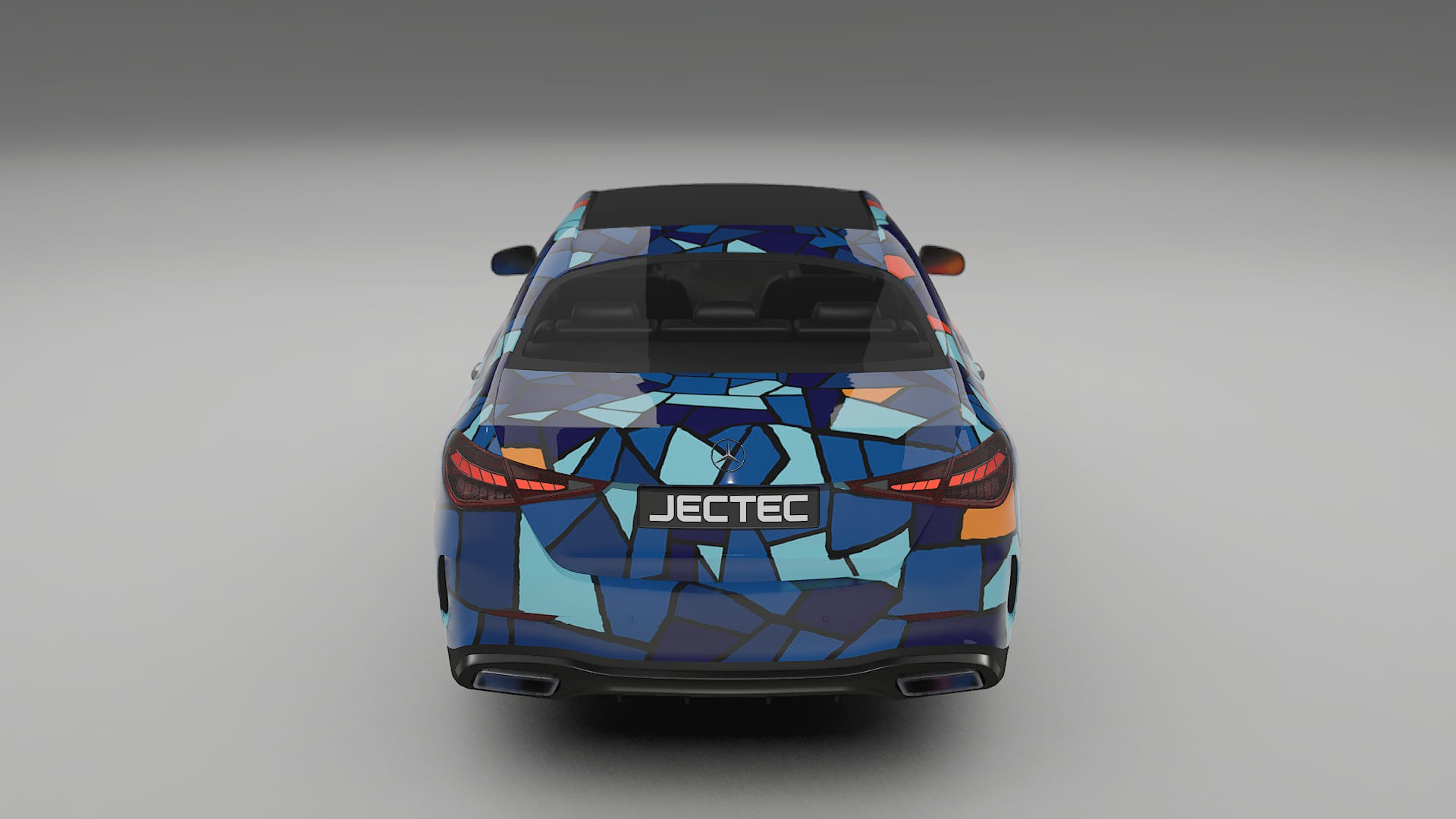 Mercedes C-class W206 BARCELONA – Designový Wrap PPF Fólie na auto - tisknutelný polyuretan