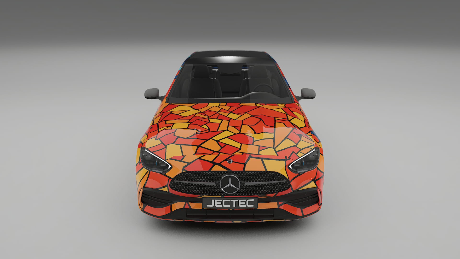 Mercedes C-class W206 BARCELONA – Designový Wrap PPF Fólie na auto - tisknutelný polyuretan