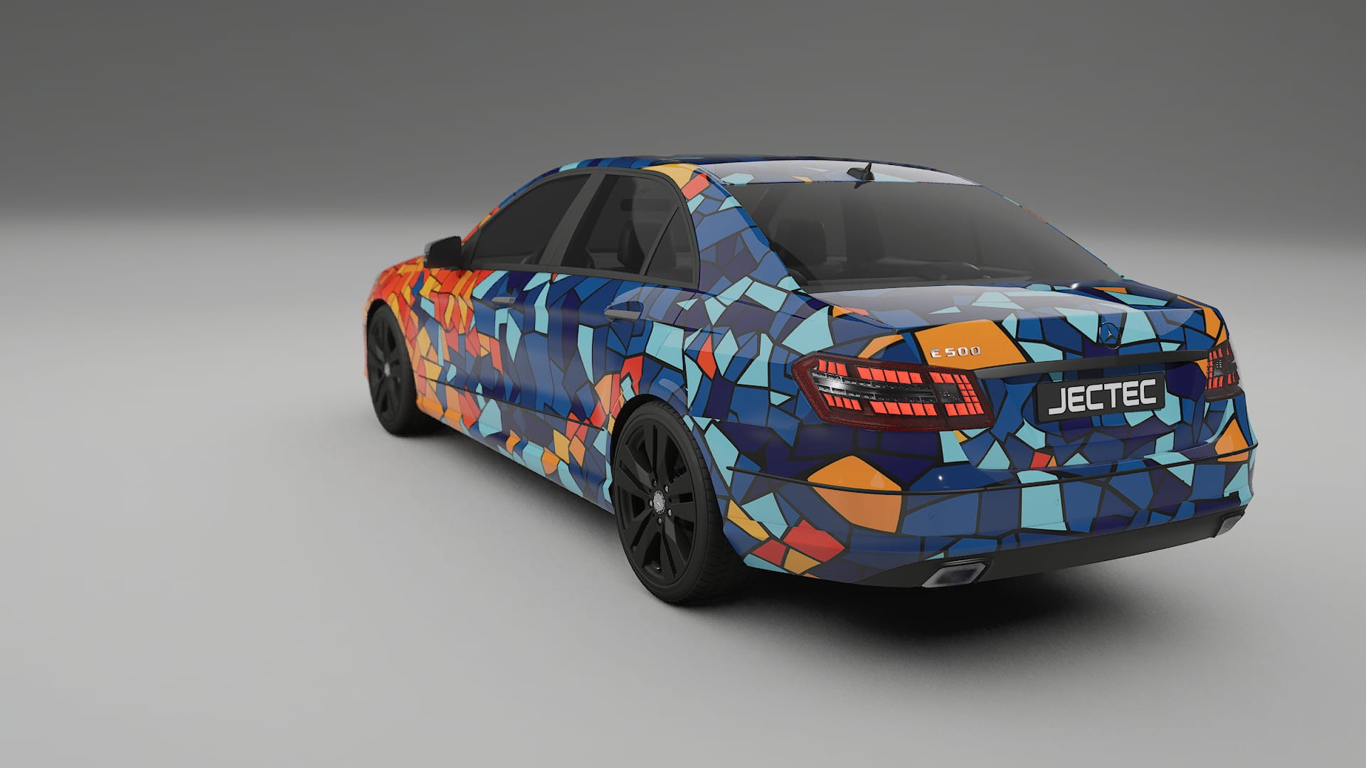 Mercedes E-class Sedan W212 Prefacelift BARCELONA – Designový Wrap PPF Fólie na auto - tisknutelný polyuretan