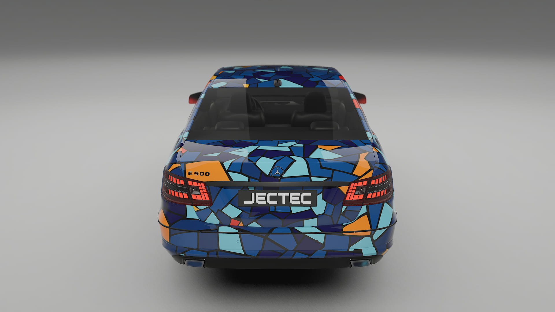 Mercedes E-class Sedan W212 Prefacelift BARCELONA – Designový Wrap PPF Fólie na auto - tisknutelný polyuretan