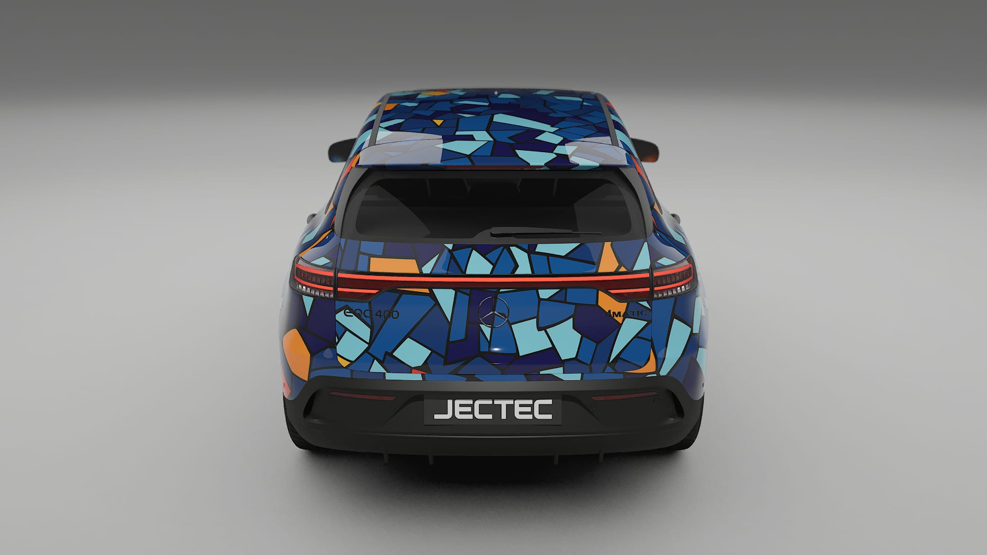 Mercedes EQC AMG BARCELONA – Designový Wrap PPF Fólie na auto - tisknutelný polyuretan