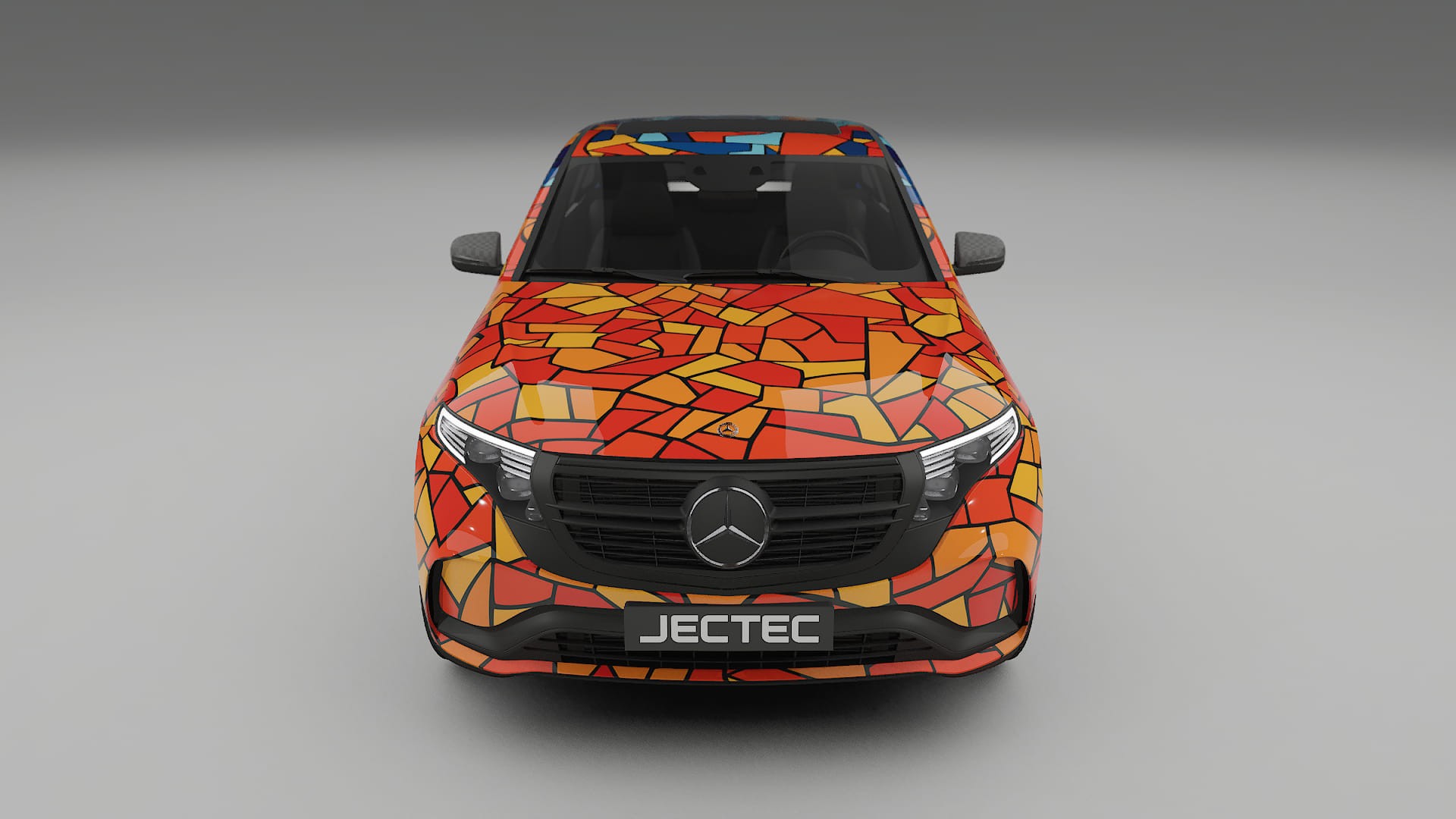 Mercedes EQC AMG BARCELONA – Designový Wrap PPF Fólie na auto - tisknutelný polyuretan