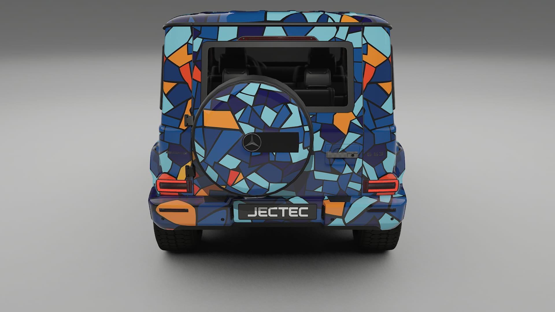 Mercedes G63 AMG W463A BARCELONA – Designový Wrap PPF Fólie na auto - tisknutelný polyuretan