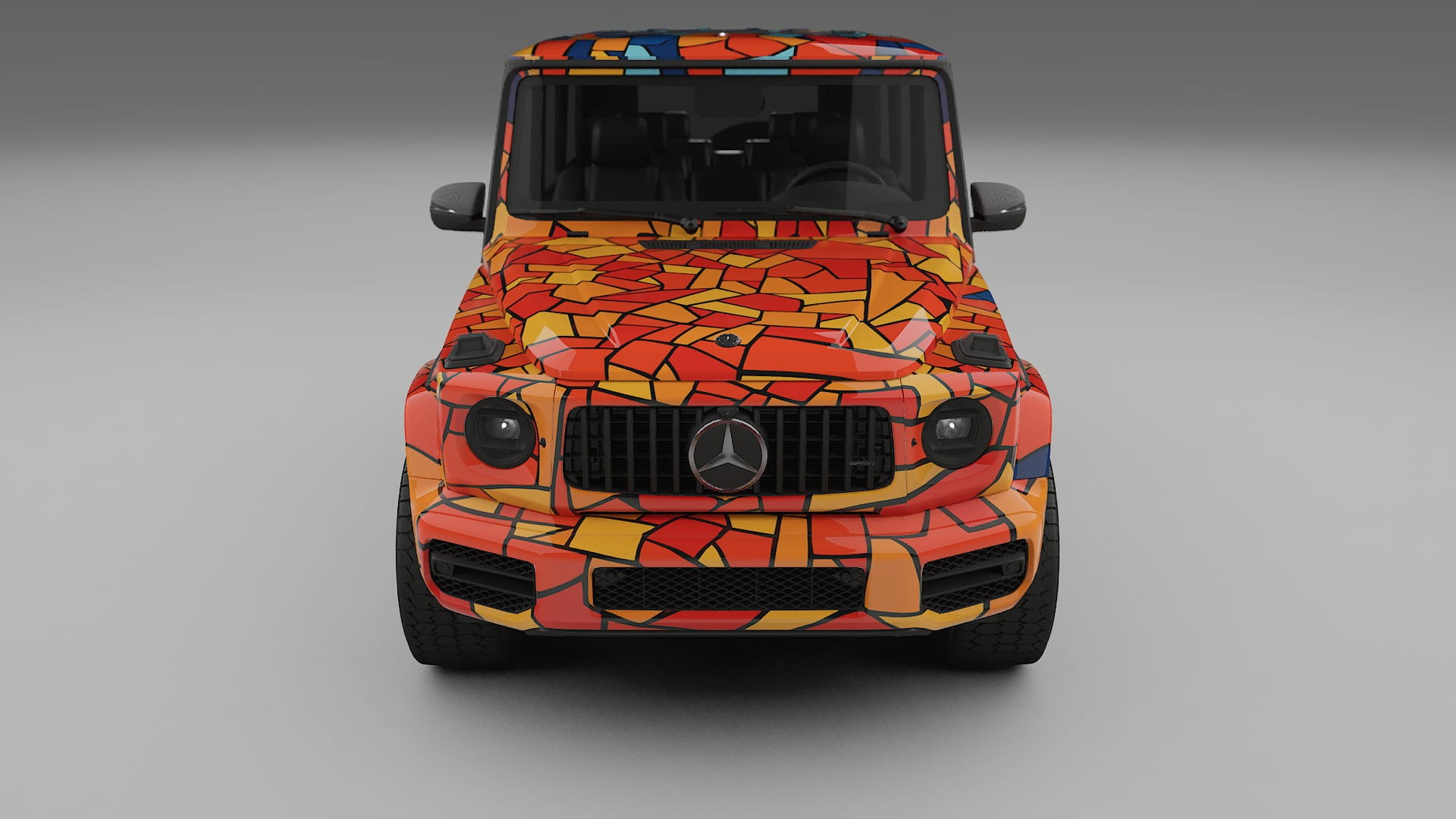 Mercedes G63 AMG W463A BARCELONA – Designový Wrap PPF Fólie na auto - tisknutelný polyuretan
