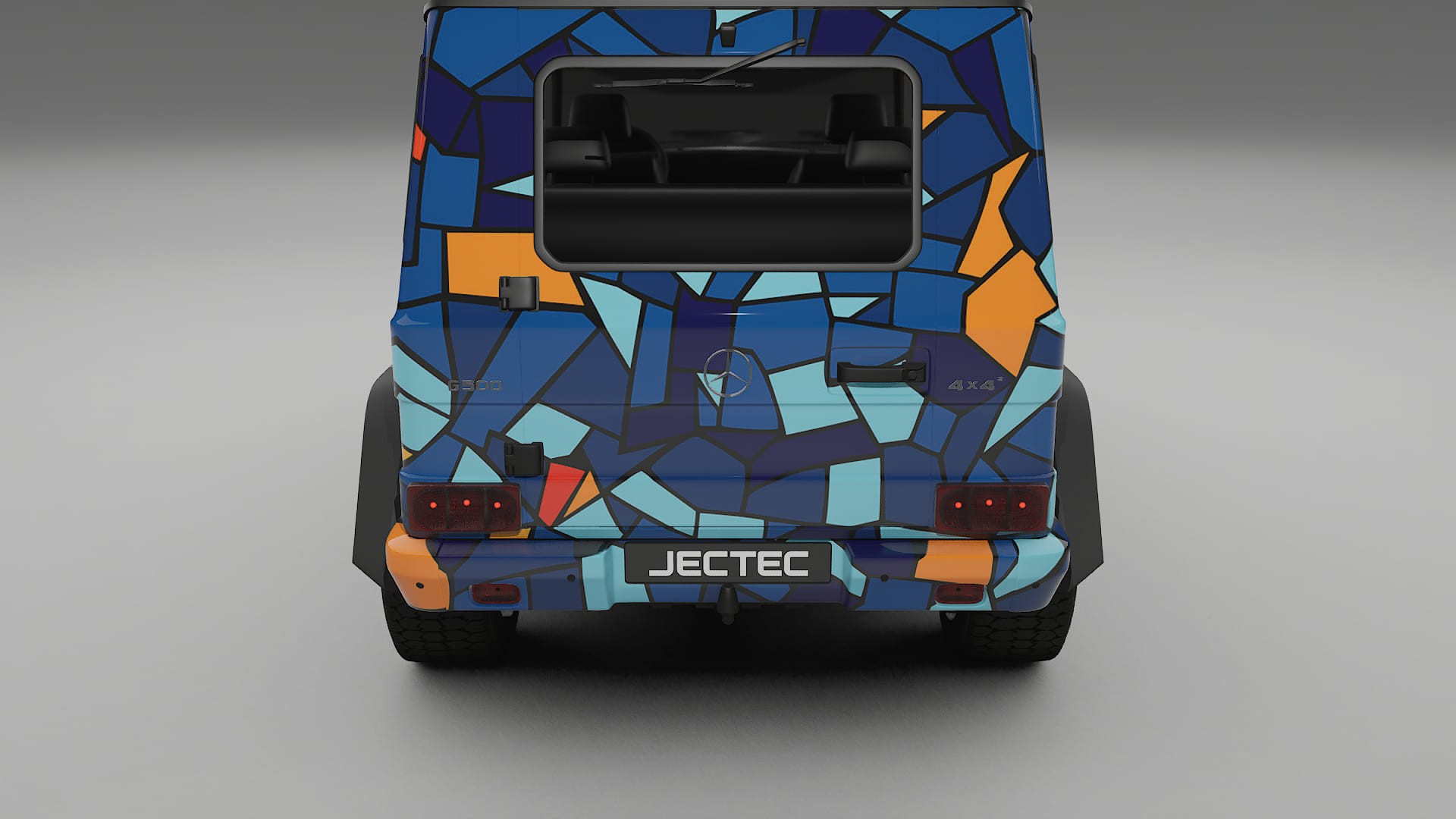 Mercedes G-class 4x4 W463 BARCELONA – Designový Wrap PPF Fólie na auto - tisknutelný polyuretan
