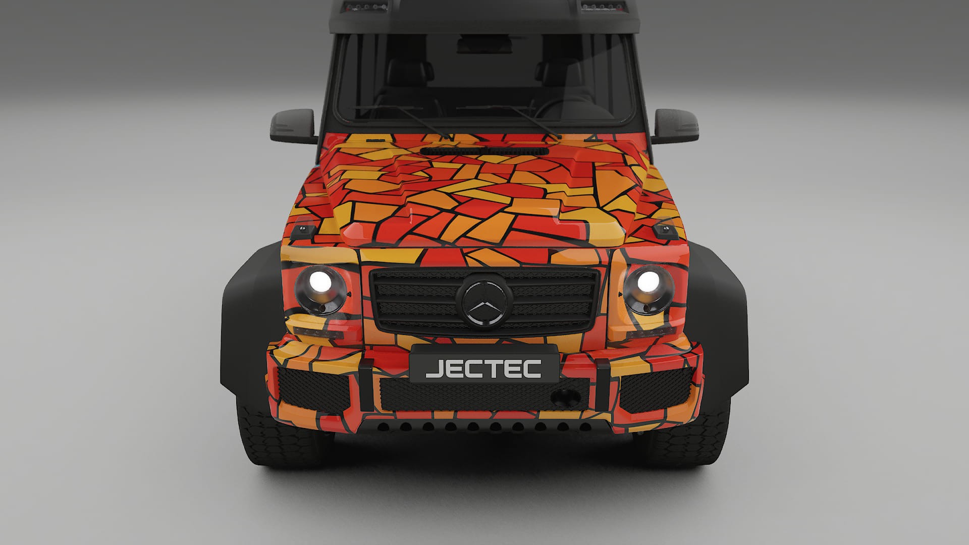 Mercedes G-class 4x4 W463 BARCELONA – Designový Wrap PPF Fólie na auto - tisknutelný polyuretan