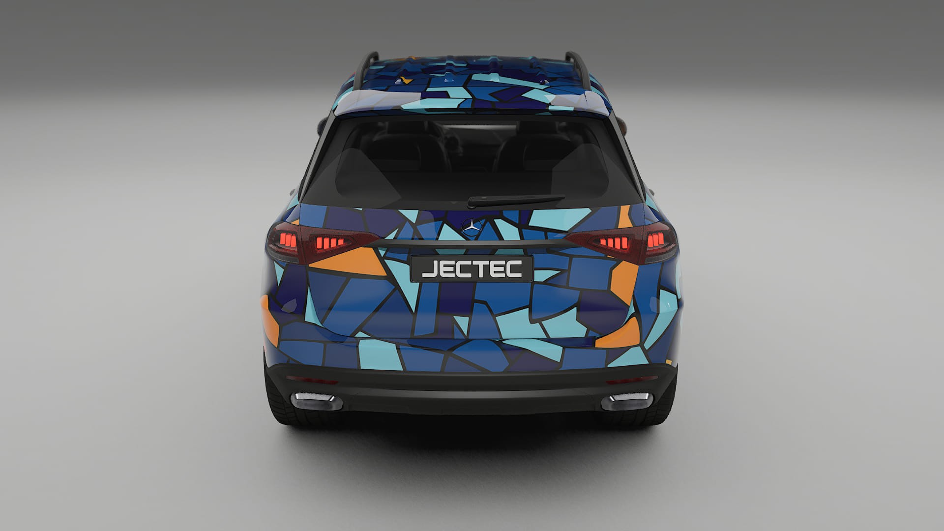 Mercedes GLE W167 BARCELONA – Designový Wrap PPF Fólie na auto - tisknutelný polyuretan