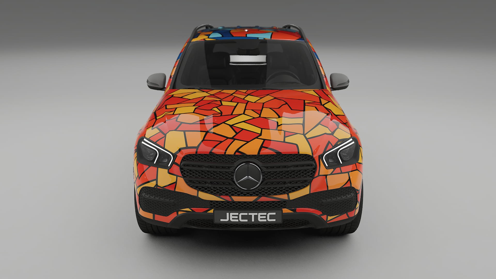 Mercedes GLE W167 BARCELONA – Designový Wrap PPF Fólie na auto - tisknutelný polyuretan