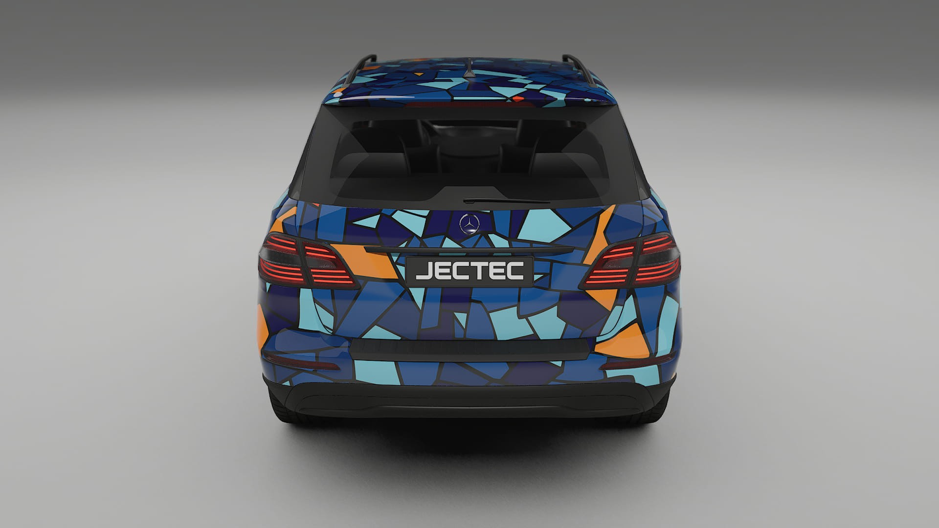 Mercedes M-class W166 BARCELONA – Designový Wrap PPF Fólie na auto - tisknutelný polyuretan
