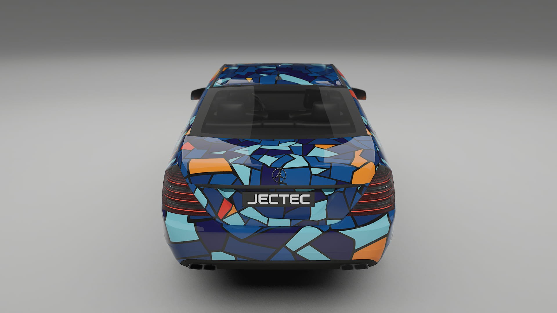 Mercedes S-class W221 facelift BARCELONA – Designový Wrap PPF Fólie na auto - tisknutelný polyuretan