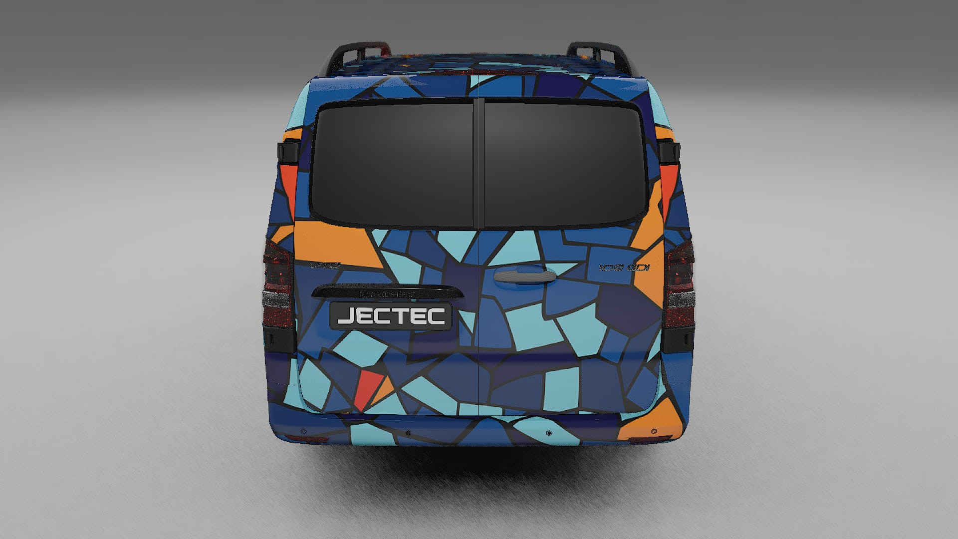 Mercedes Vito Short W447 prefacelift BARCELONA – Designový Wrap PPF Fólie na auto - tisknutelný polyuretan