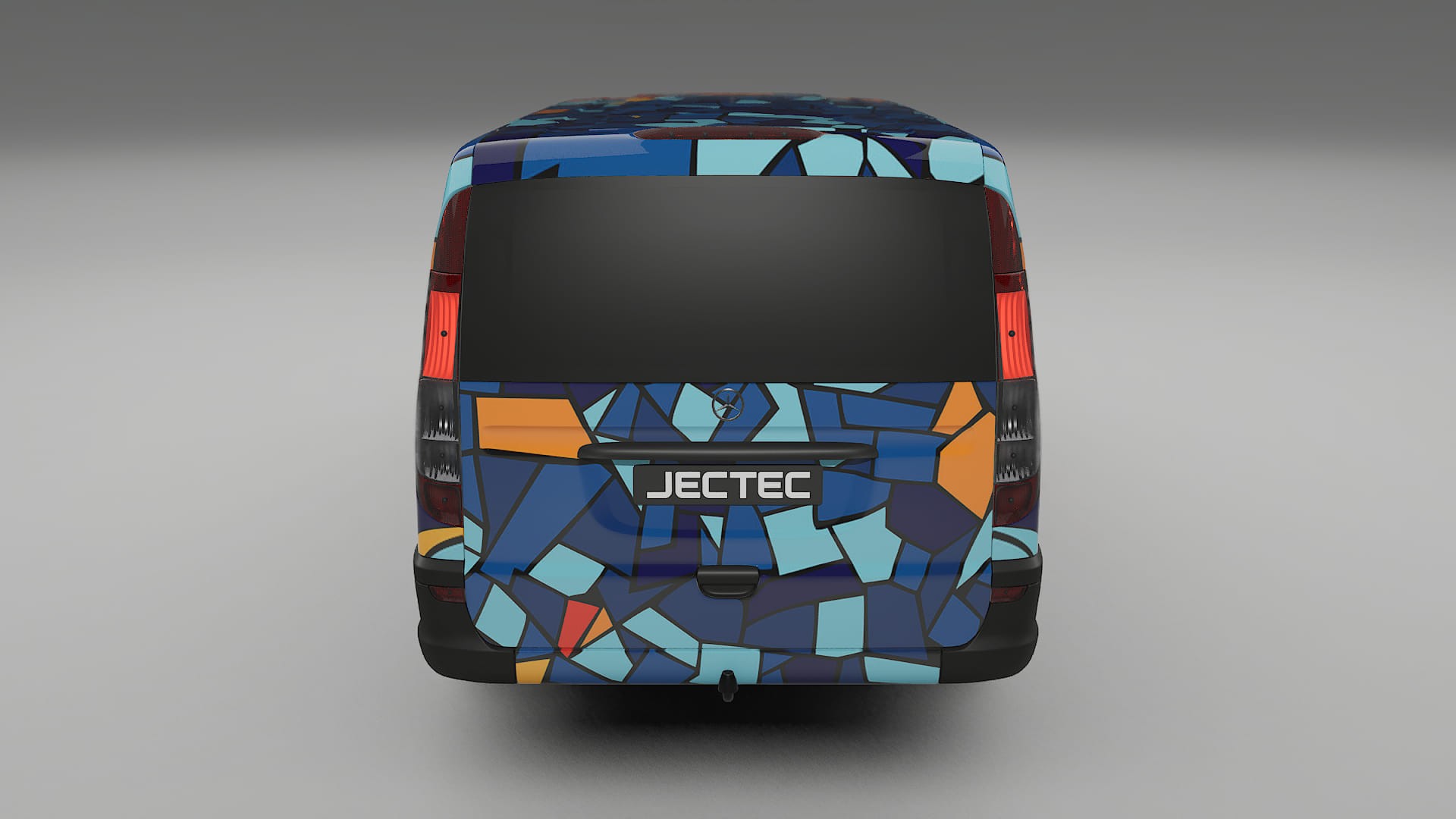 Mercedes Vito Short W639 facelift BARCELONA – Designový Wrap PPF Fólie na auto - tisknutelný polyuretan