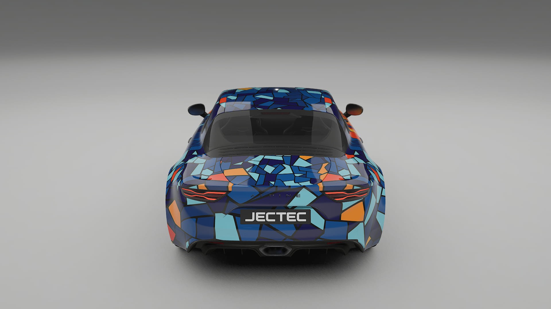 Renault Alpine A110 BARCELONA – Designový Wrap PPF Fólie na auto - tisknutelný polyuretan