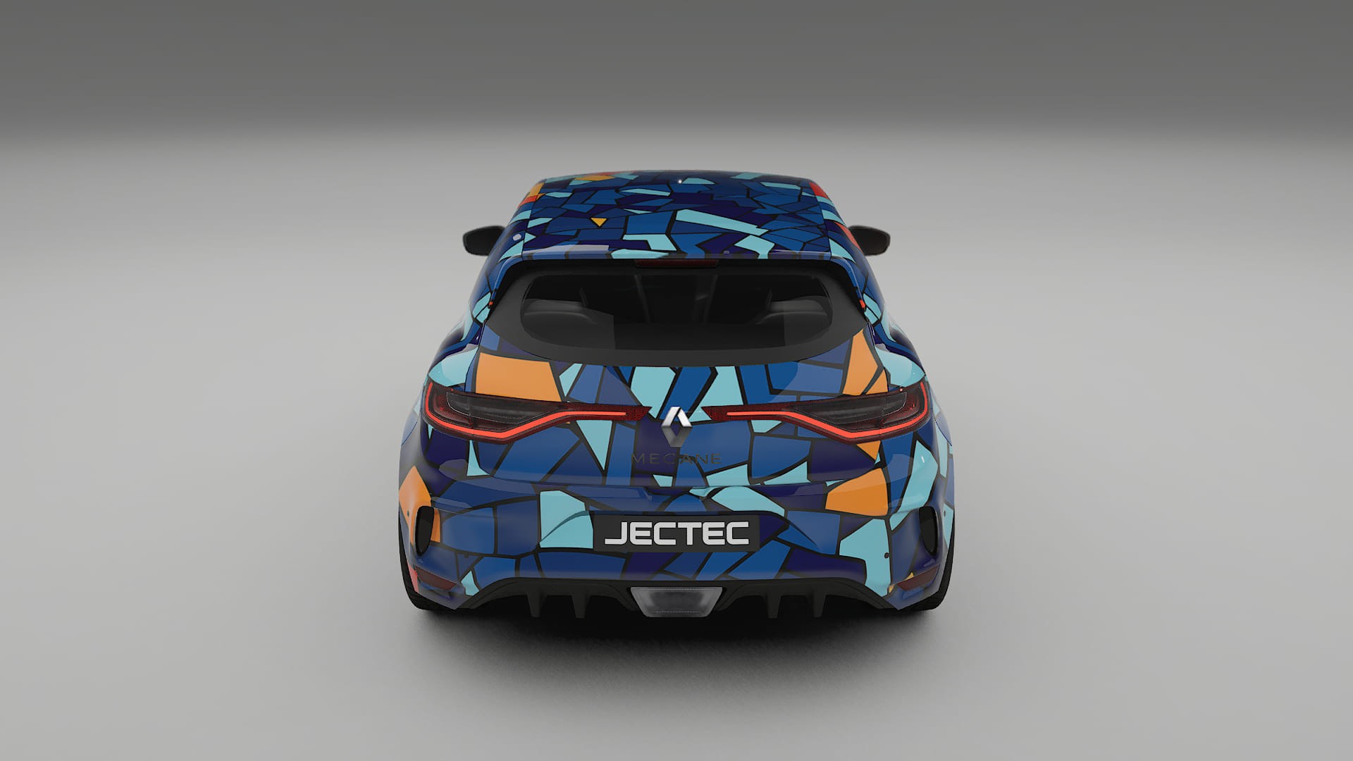 Renault Megane RS IV BARCELONA – Designový Wrap PPF Fólie na auto - tisknutelný polyuretan