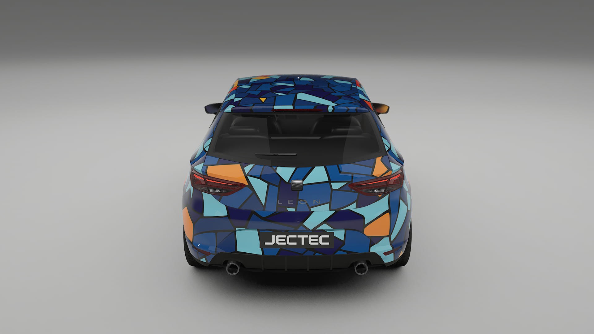 Seat Leon FR 5F BARCELONA – Designový Wrap PPF Fólie na auto - tisknutelný polyuretan