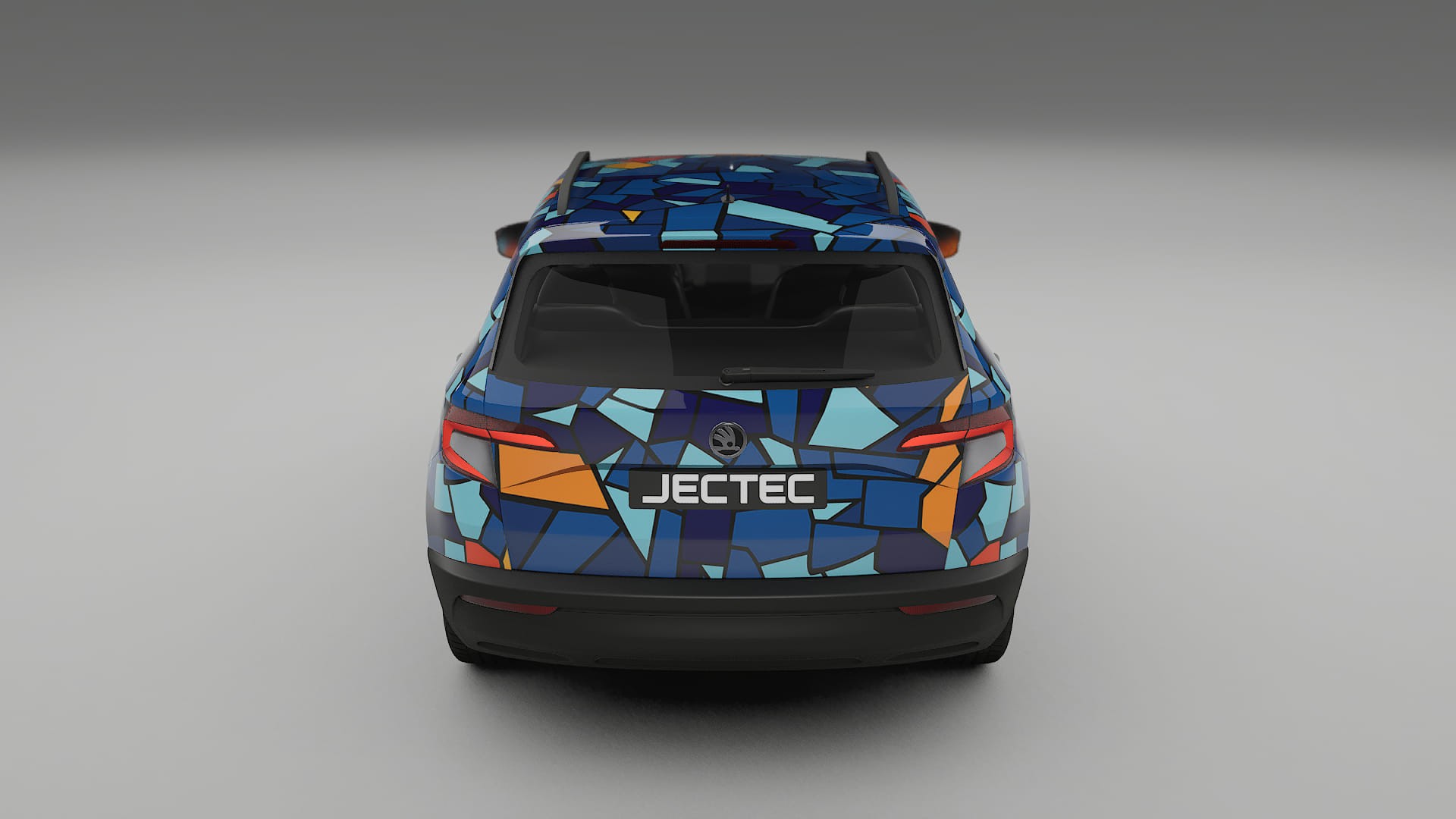 Škoda Karoq NU7 BARCELONA – Designový Wrap PPF Fólie na auto - tisknutelný polyuretan