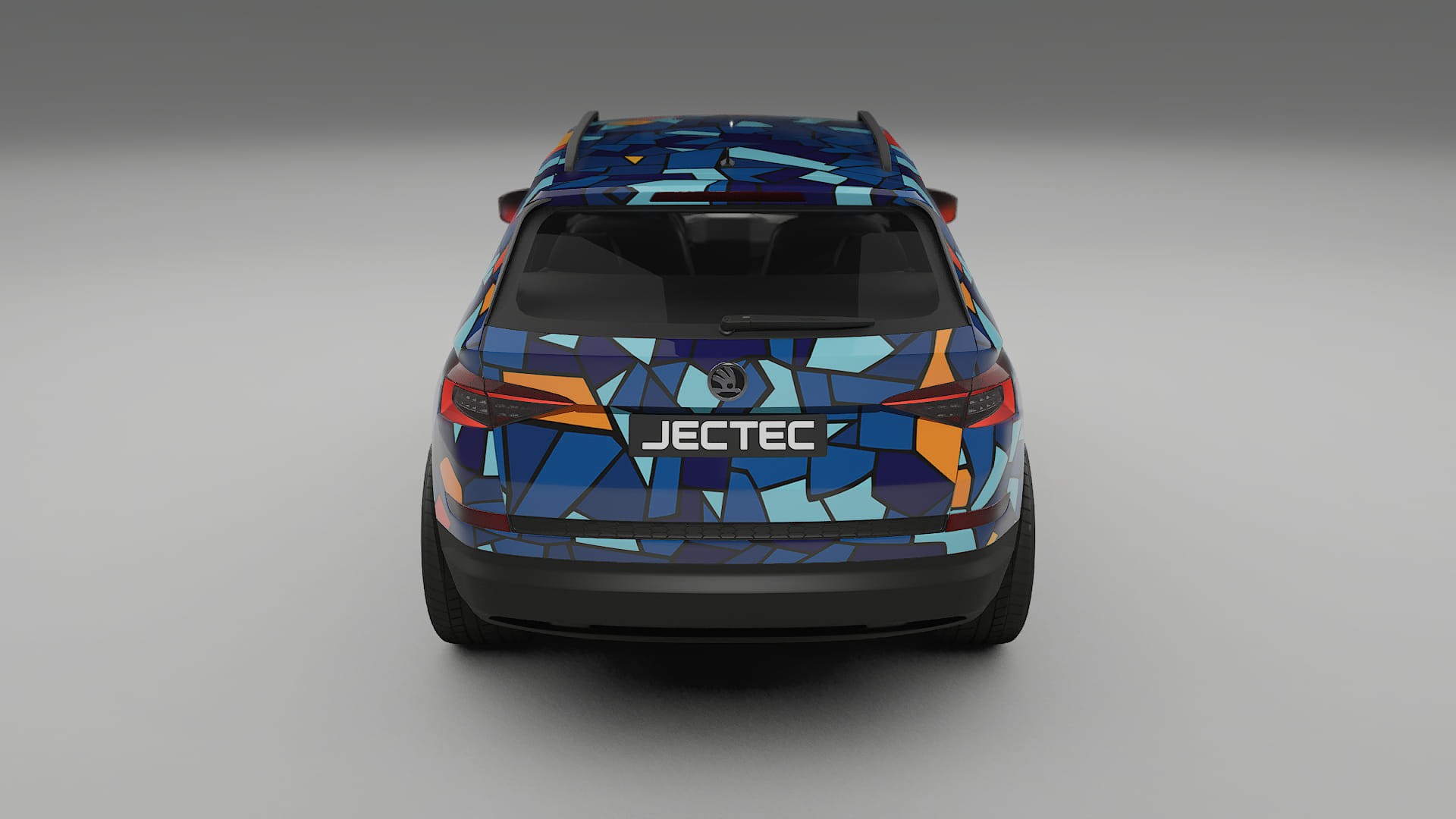 Škoda Kodiaq NS7 BARCELONA – Designový Wrap PPF Fólie na auto - tisknutelný polyuretan