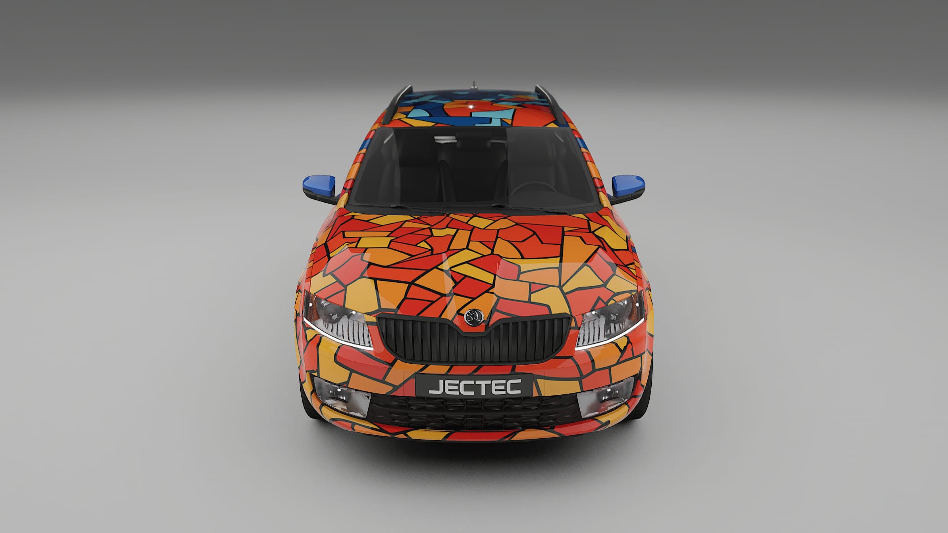 Škoda Octavia combi 5E BARCELONA – Designový Wrap PPF Fólie na auto - tisknutelný polyuretan