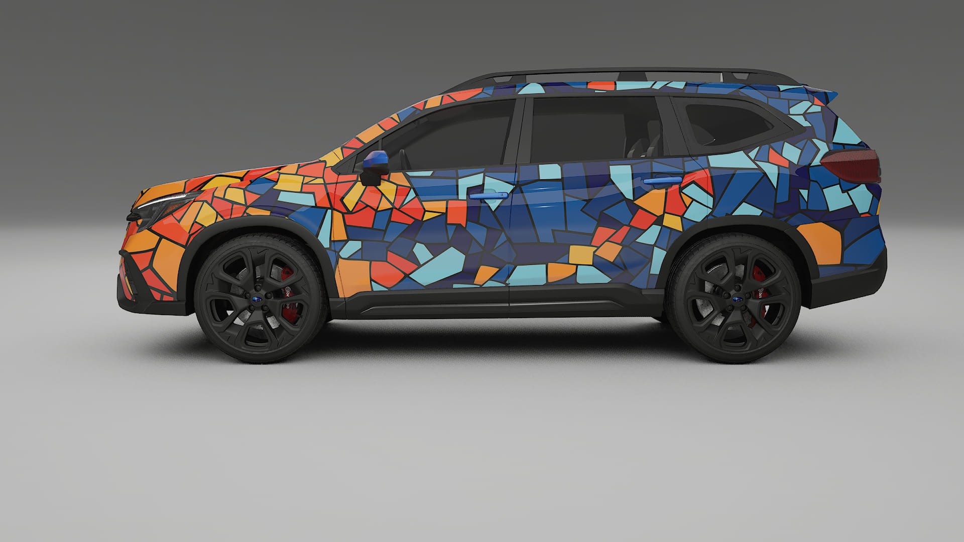 Subaru Ascent BT facelift BARCELONA – Designový Wrap PPF Fólie na auto - tisknutelný polyuretan