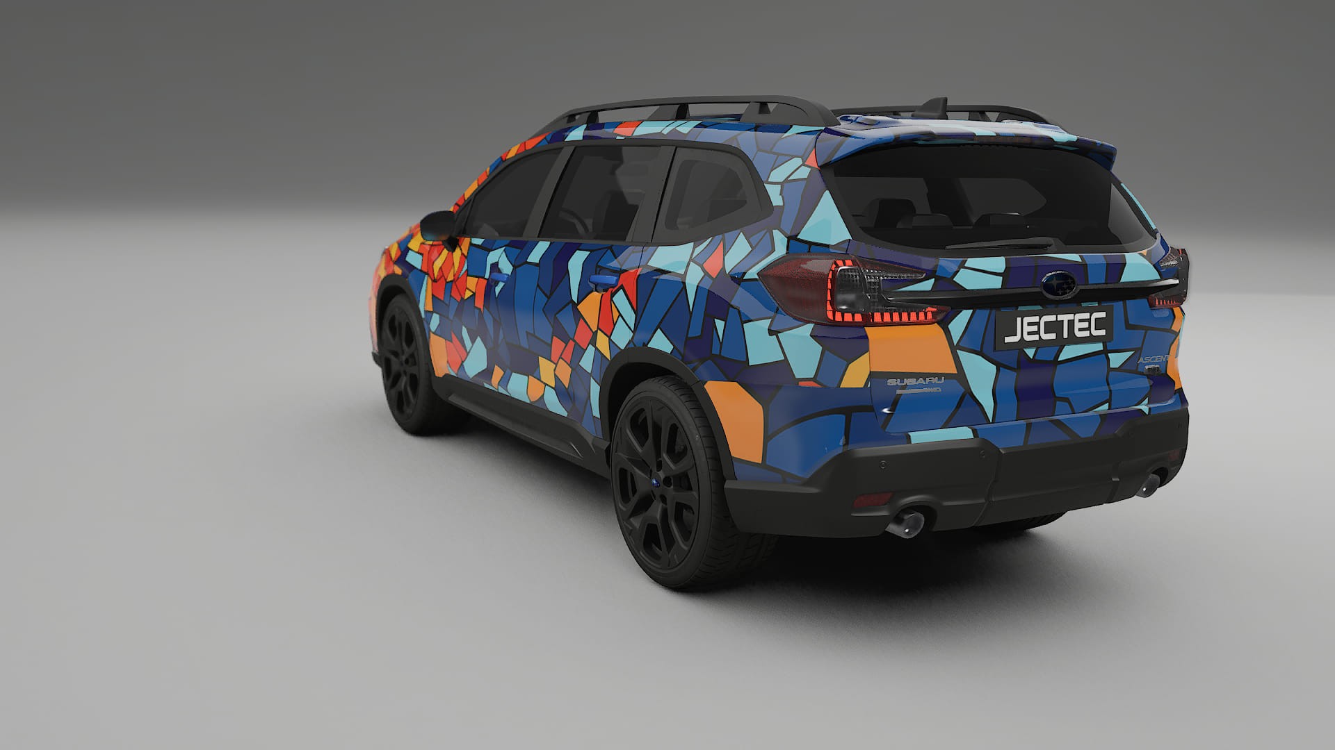 Subaru Ascent BT facelift BARCELONA – Designový Wrap PPF Fólie na auto - tisknutelný polyuretan