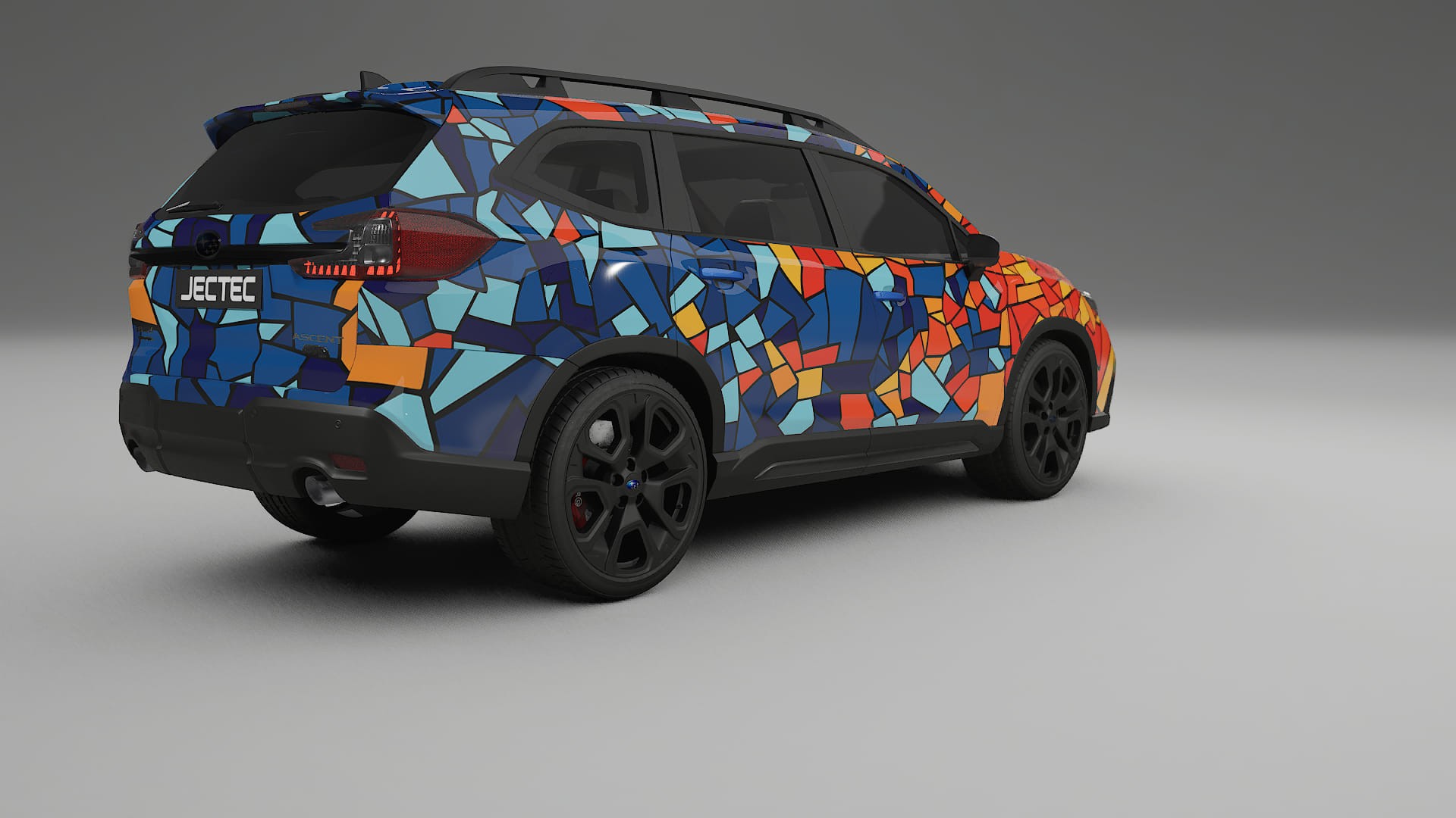 Subaru Ascent BT facelift BARCELONA – Designový Wrap PPF Fólie na auto - tisknutelný polyuretan