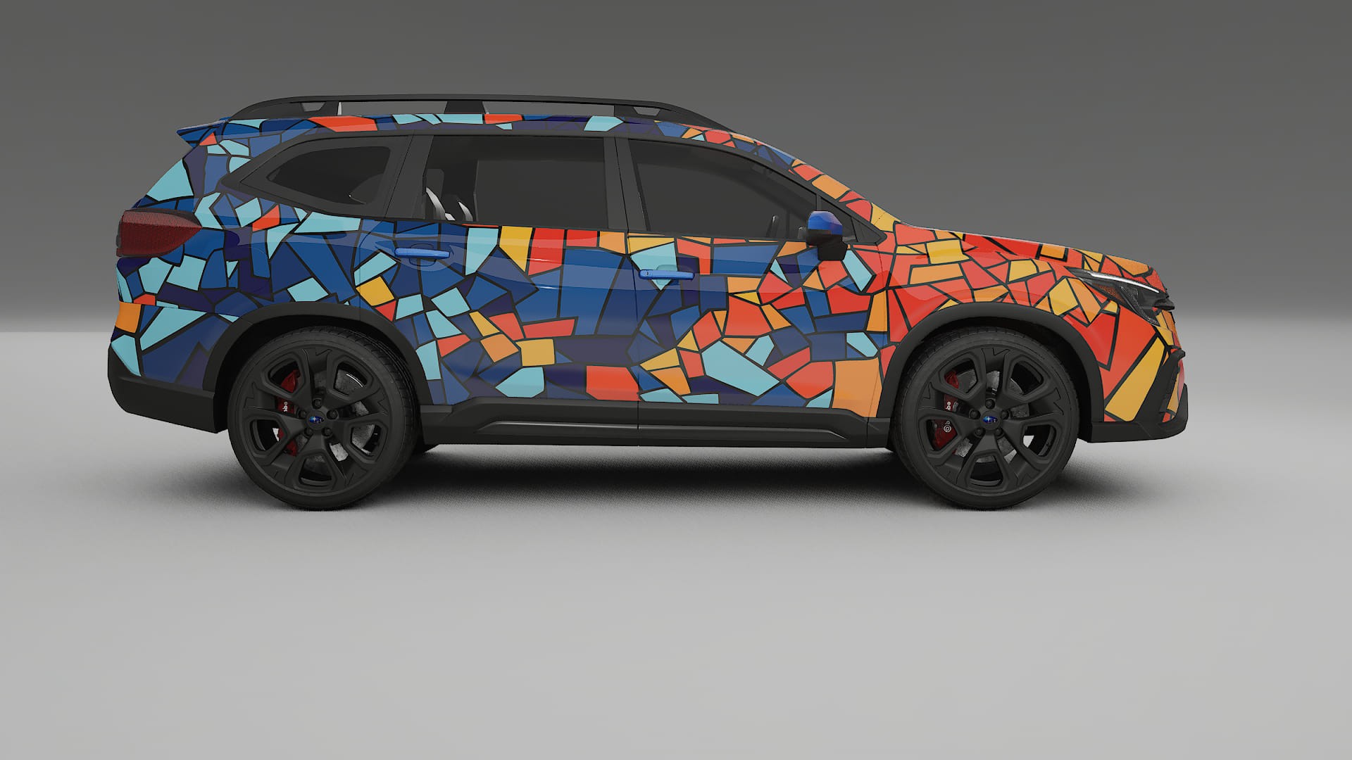 Subaru Ascent BT facelift BARCELONA – Designový Wrap PPF Fólie na auto - tisknutelný polyuretan