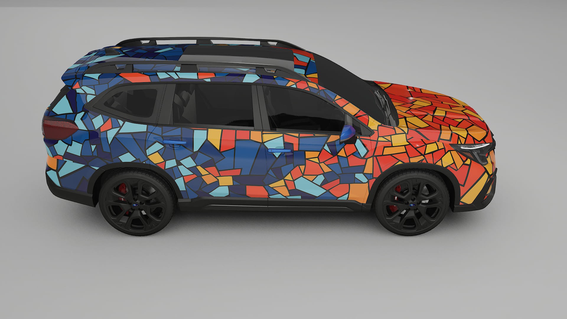 Subaru Ascent BT facelift BARCELONA – Designový Wrap PPF Fólie na auto - tisknutelný polyuretan