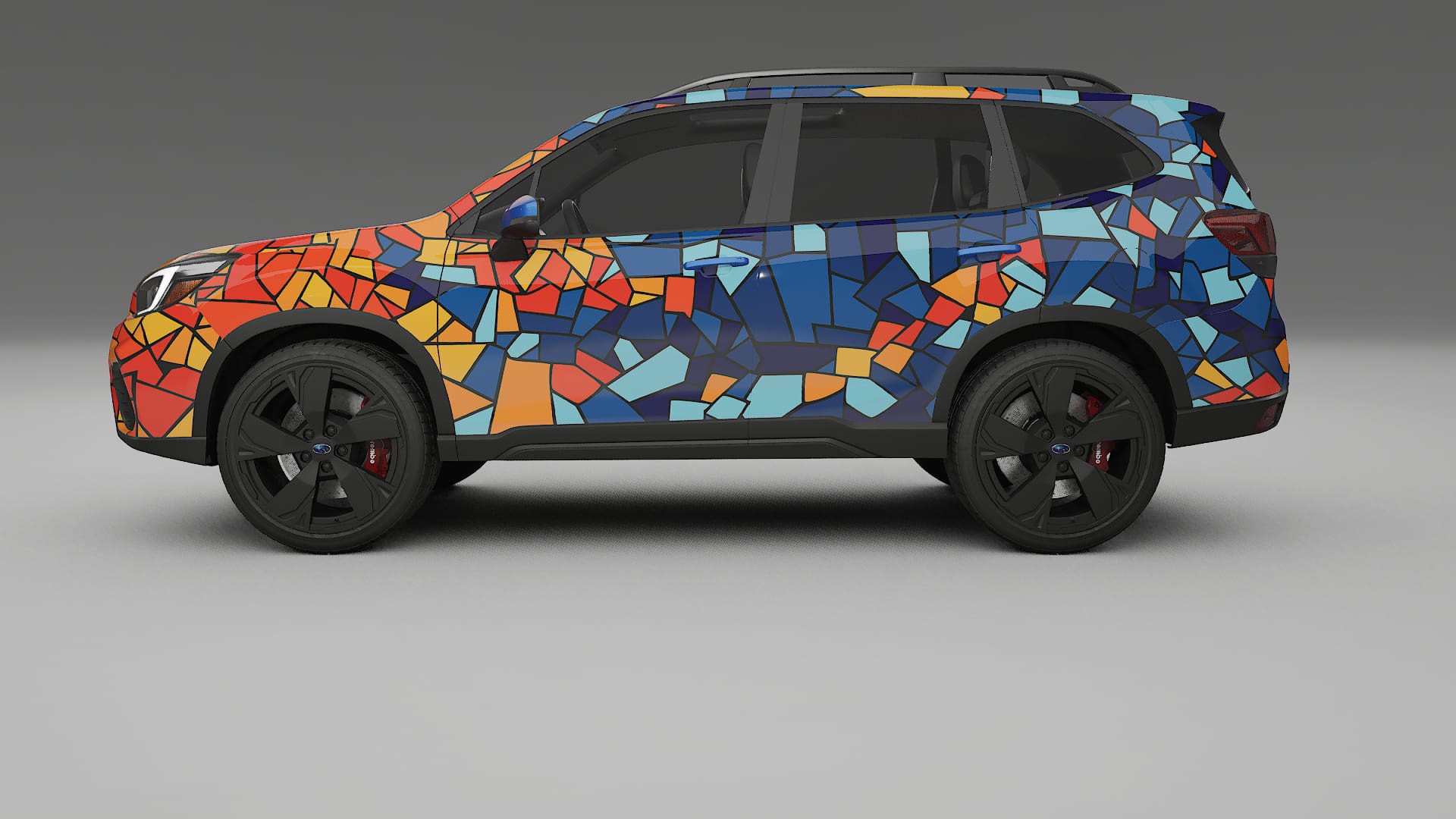 Subaru Forester V SK facelift BARCELONA – Designový Wrap PPF Fólie na auto - tisknutelný polyuretan