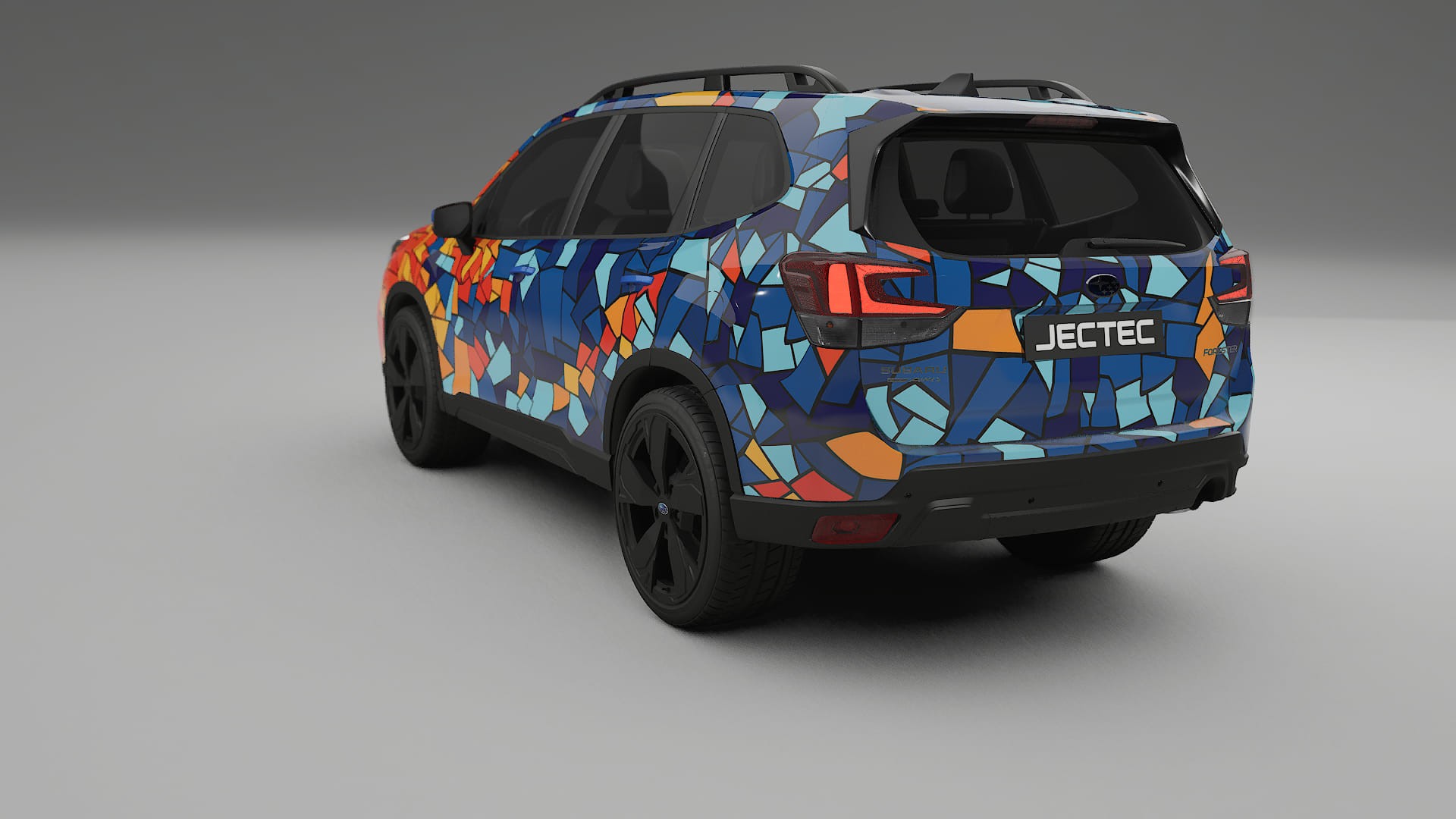 Subaru Forester V SK facelift BARCELONA – Designový Wrap PPF Fólie na auto - tisknutelný polyuretan
