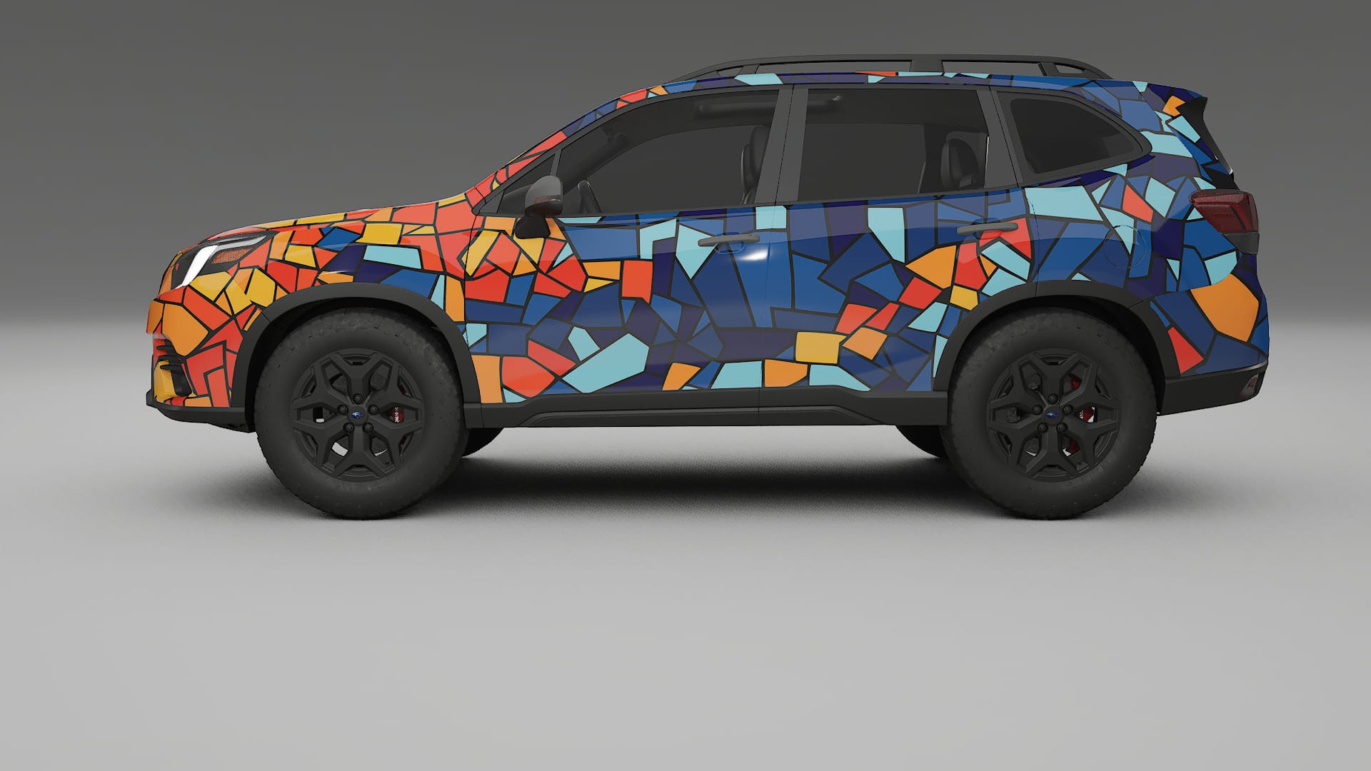 Subaru Forester V SK prefacelift BARCELONA – Designový Wrap PPF Fólie na auto - tisknutelný polyuretan