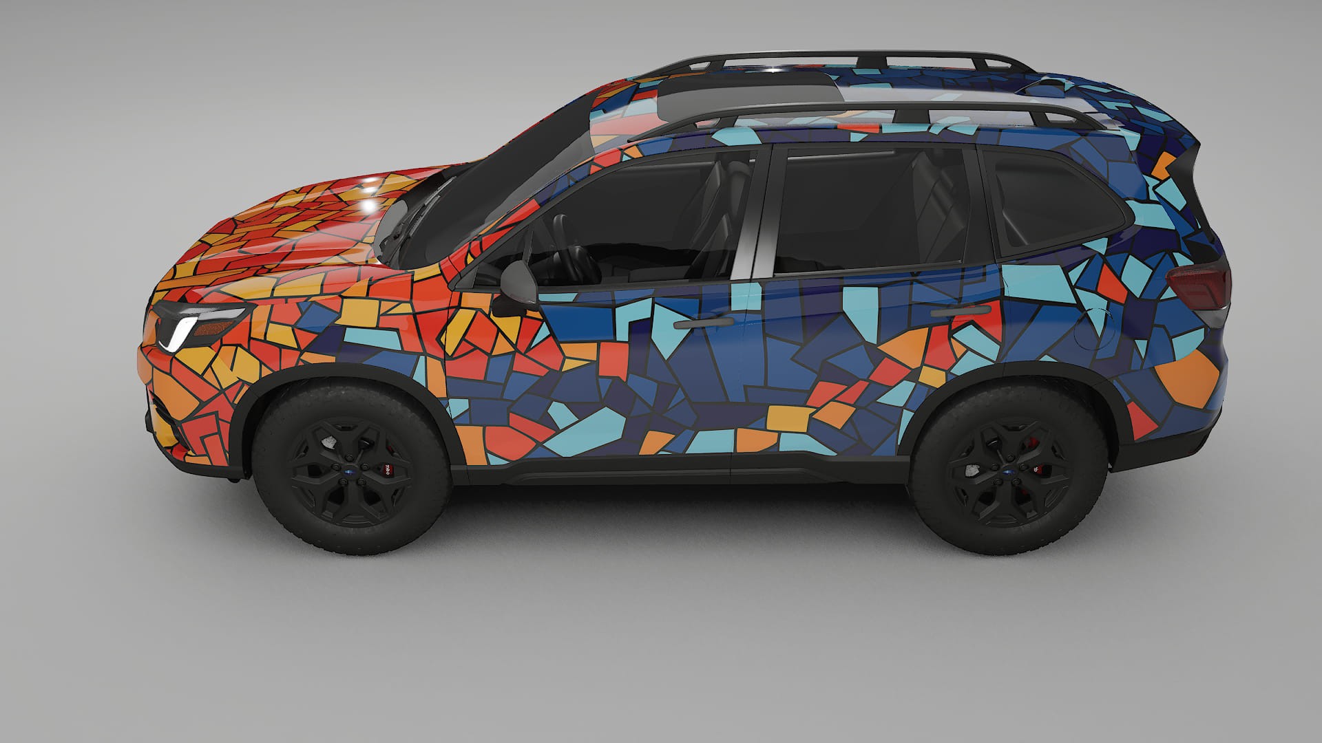 Subaru Forester V SK prefacelift BARCELONA – Designový Wrap PPF Fólie na auto - tisknutelný polyuretan