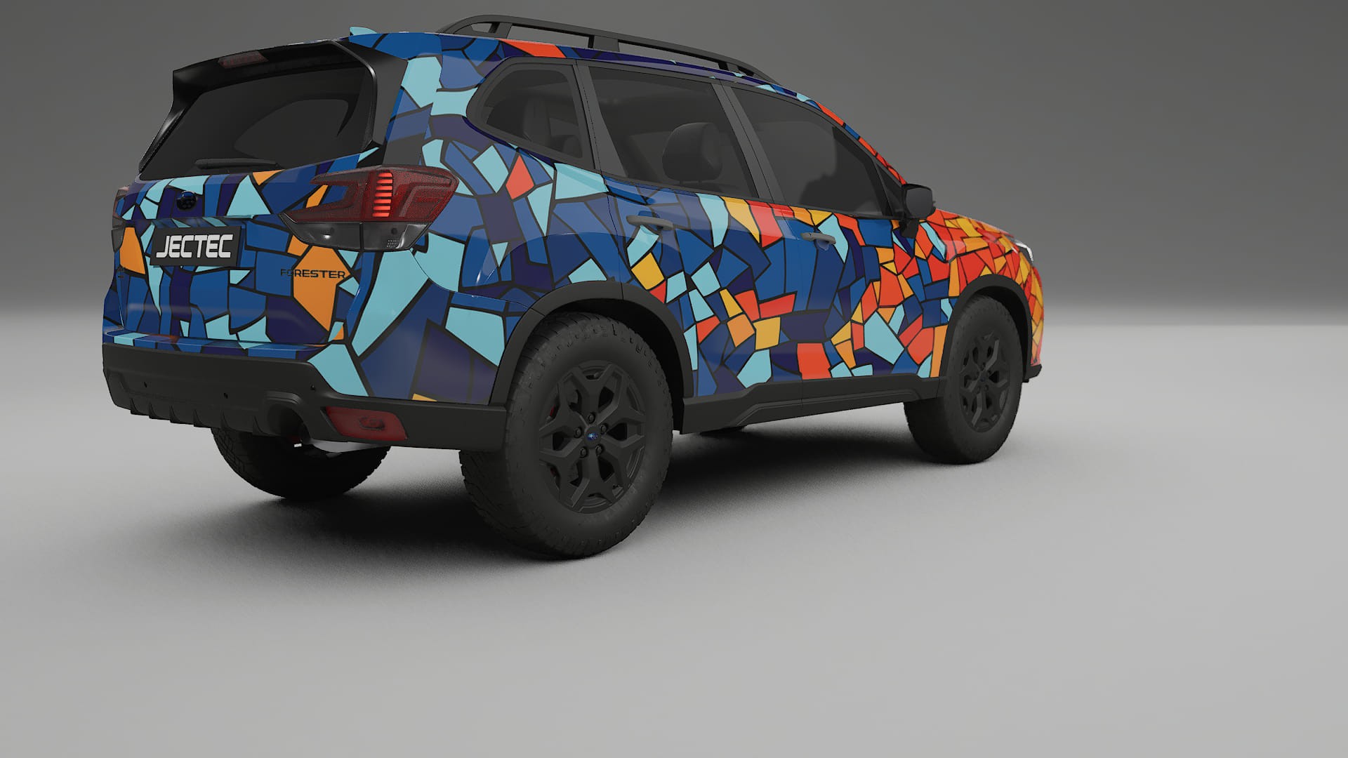 Subaru Forester V SK prefacelift BARCELONA – Designový Wrap PPF Fólie na auto - tisknutelný polyuretan