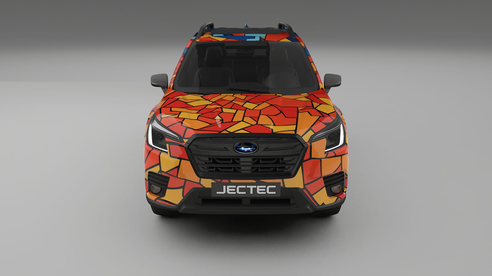 Subaru Forester V SK prefacelift BARCELONA – Designový Wrap PPF Fólie na auto - tisknutelný polyuretan