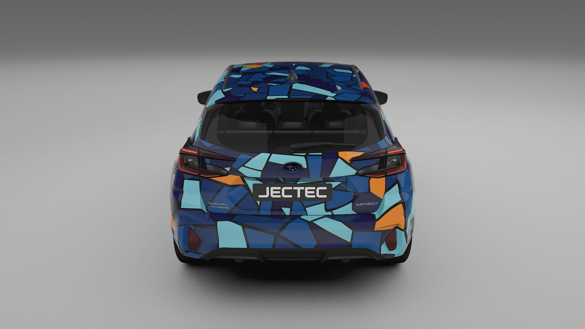Subaru Impreza GU BARCELONA – Designový Wrap PPF Fólie na auto - tisknutelný polyuretan